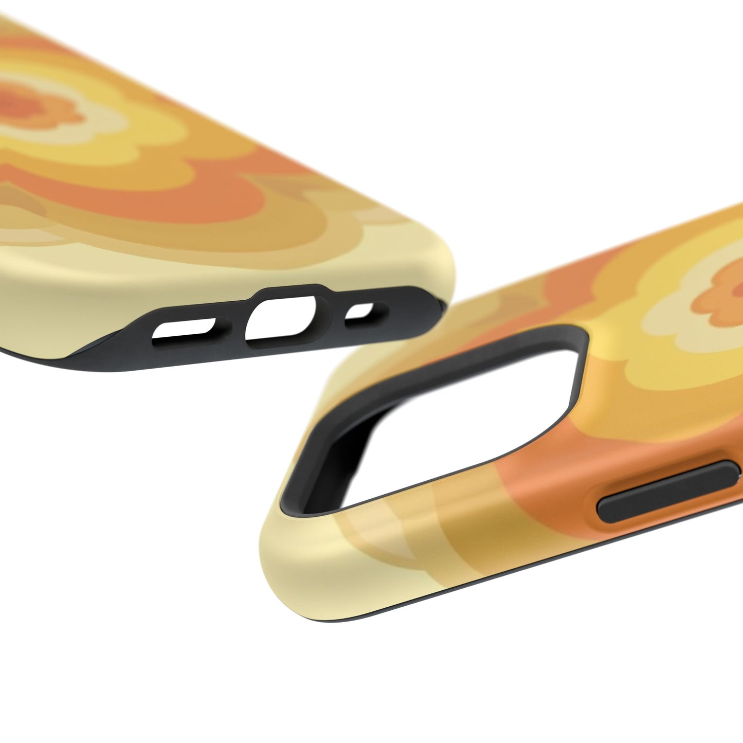 Vintage Floral iPhone Case - 70s Retro Flower Design, Groovy Aesthetic Gift Idea