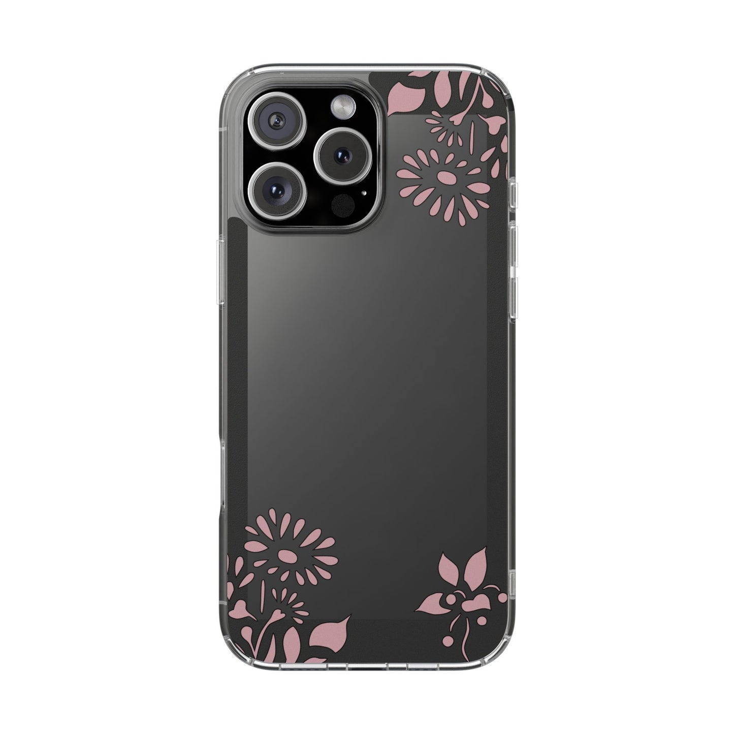 Elegant Floral Clear Phone Case β Minimalist Chic Protection