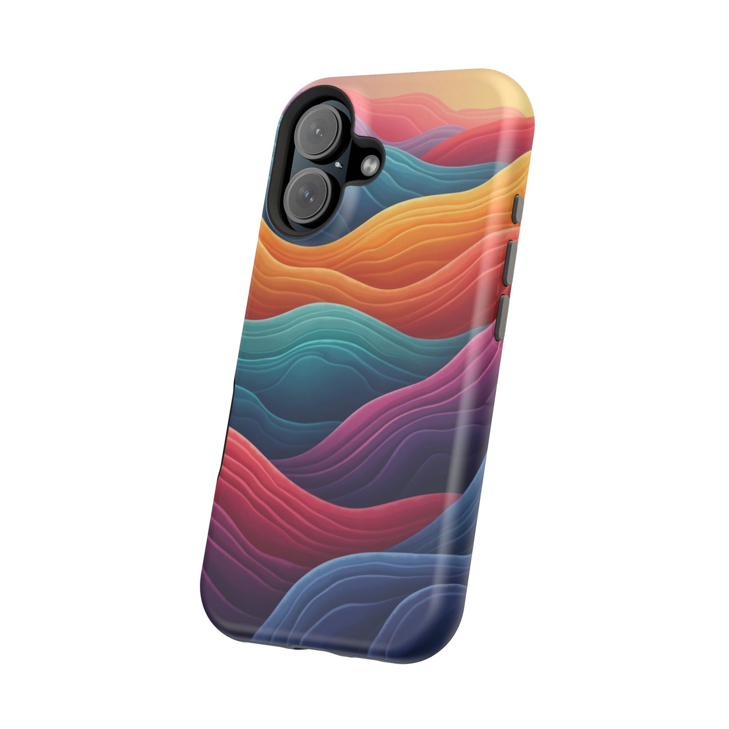 Abstract Wave Phone Case - Aesthetic iPhone Case, Pastel Gift Idea, Trendy Summer Accessory