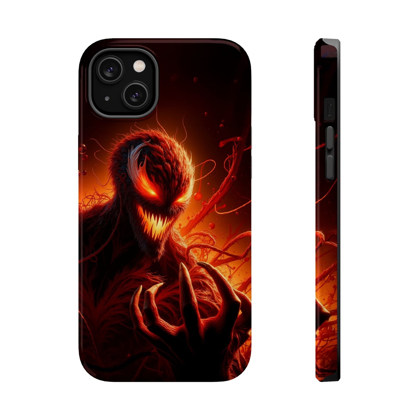 Fiery Alien Phone Case - Aesthetic iPhone Case | Sci-Fi Art Design | Gifts for Him | Unique Phone Accessories