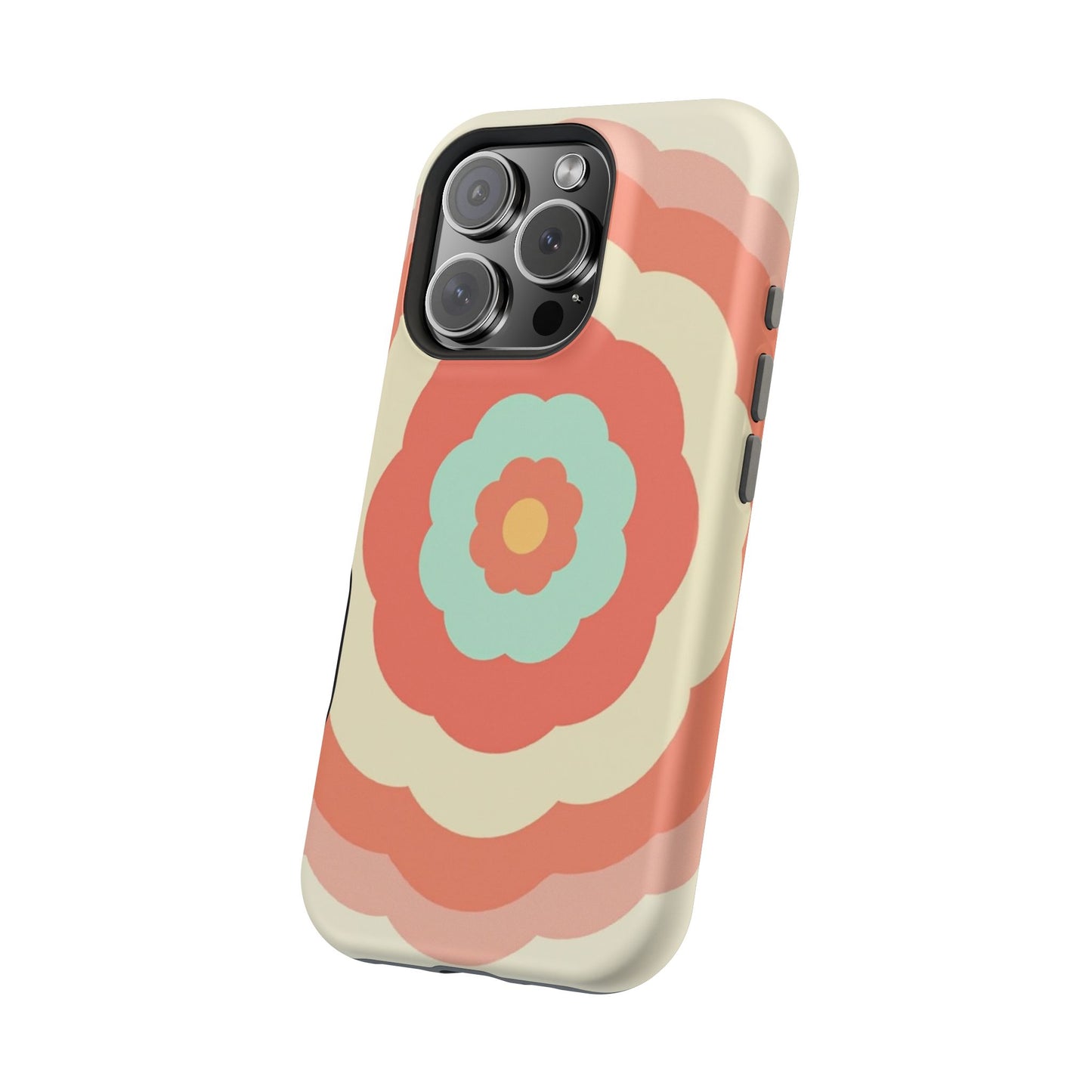 Cute Flower Phone Case - Pastel Aesthetic iPhone Case, Kawaii Gift Idea, Retro Floral Design