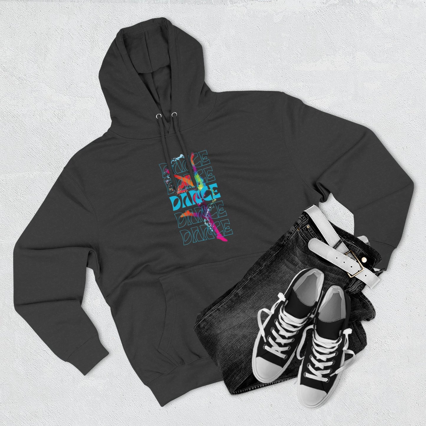 “Dance Dance Dance” Graphic Pullover, Motivational Dancer Gift, Dance Moms Inspired Apparel, Cozy Unisex Hoodie