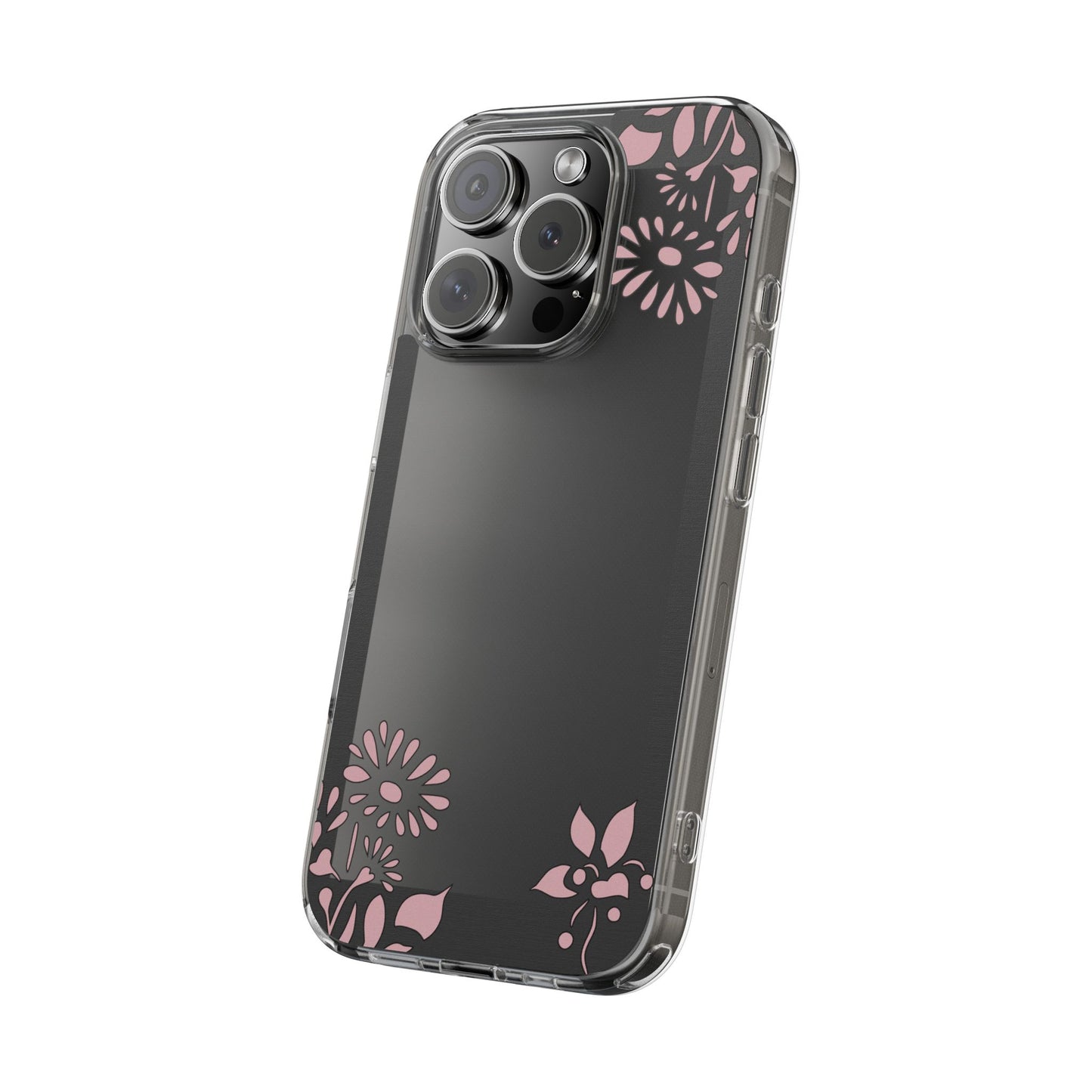 Elegant Floral Clear Phone Case β Minimalist Chic Protection