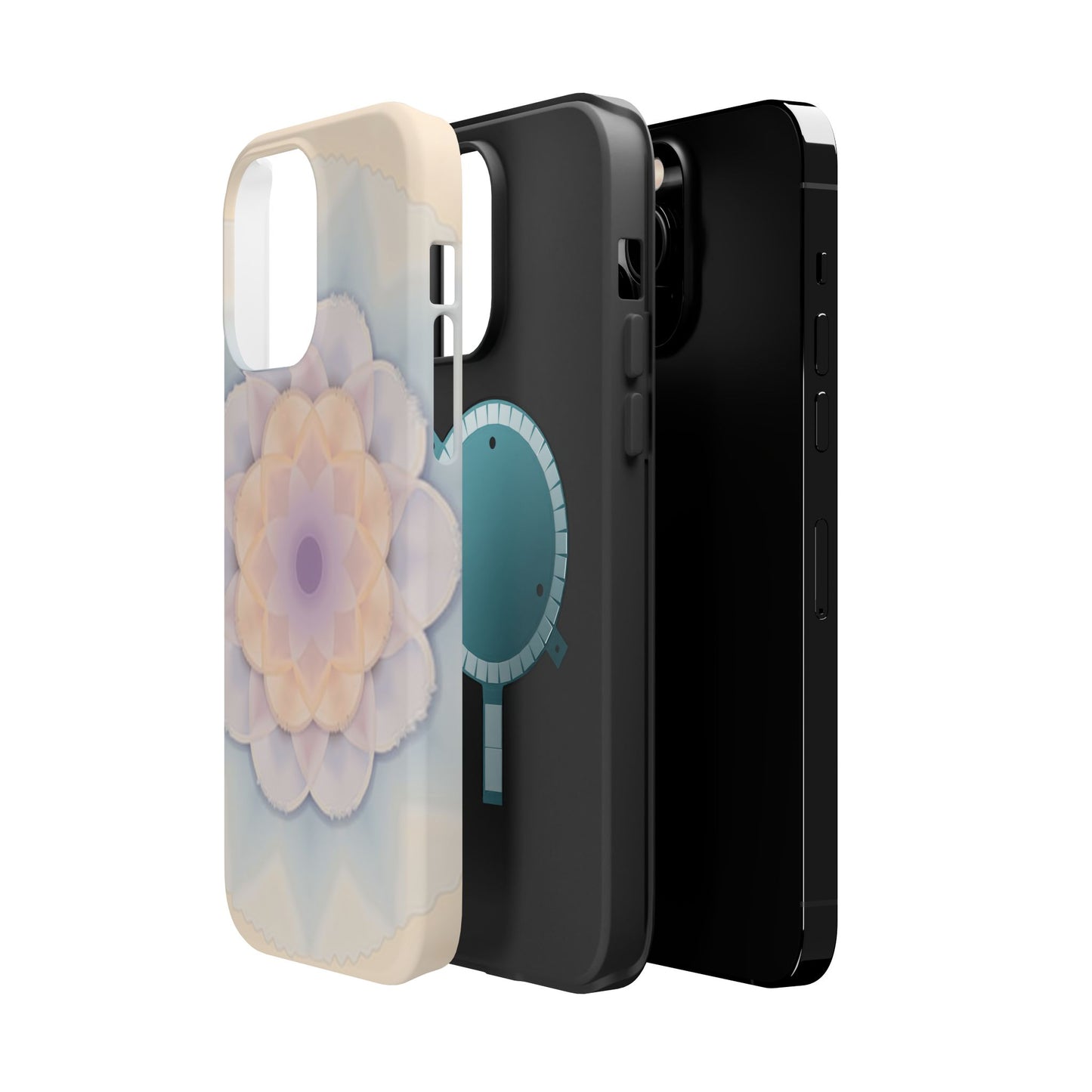 Pastel Mandala Phone Case - Aesthetic iPhone Case, Floral Gift Idea, Spiritual Zen Design