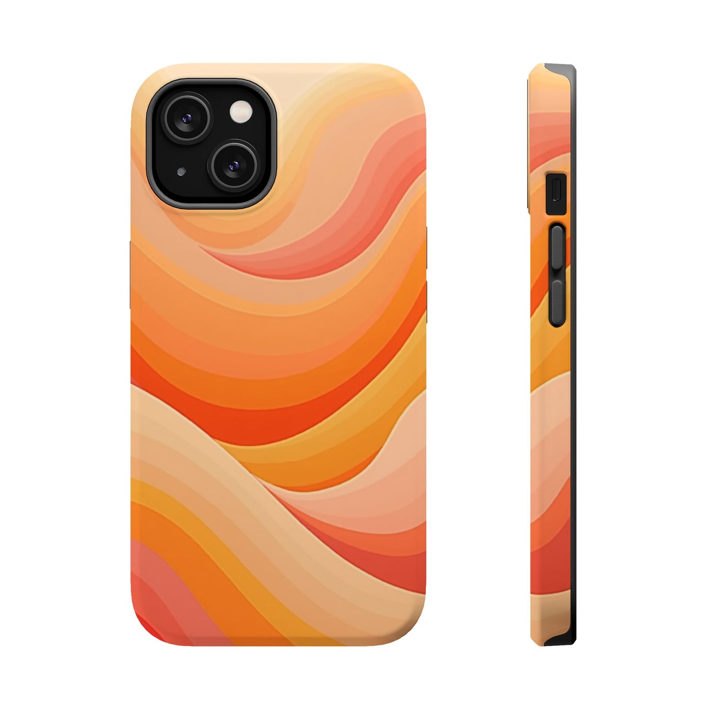 Retro Wave Phone Case - 70s Inspired Aesthetic | Orange Gradient iPhone Case | Gifts for Her | Vintage Style Sun Design