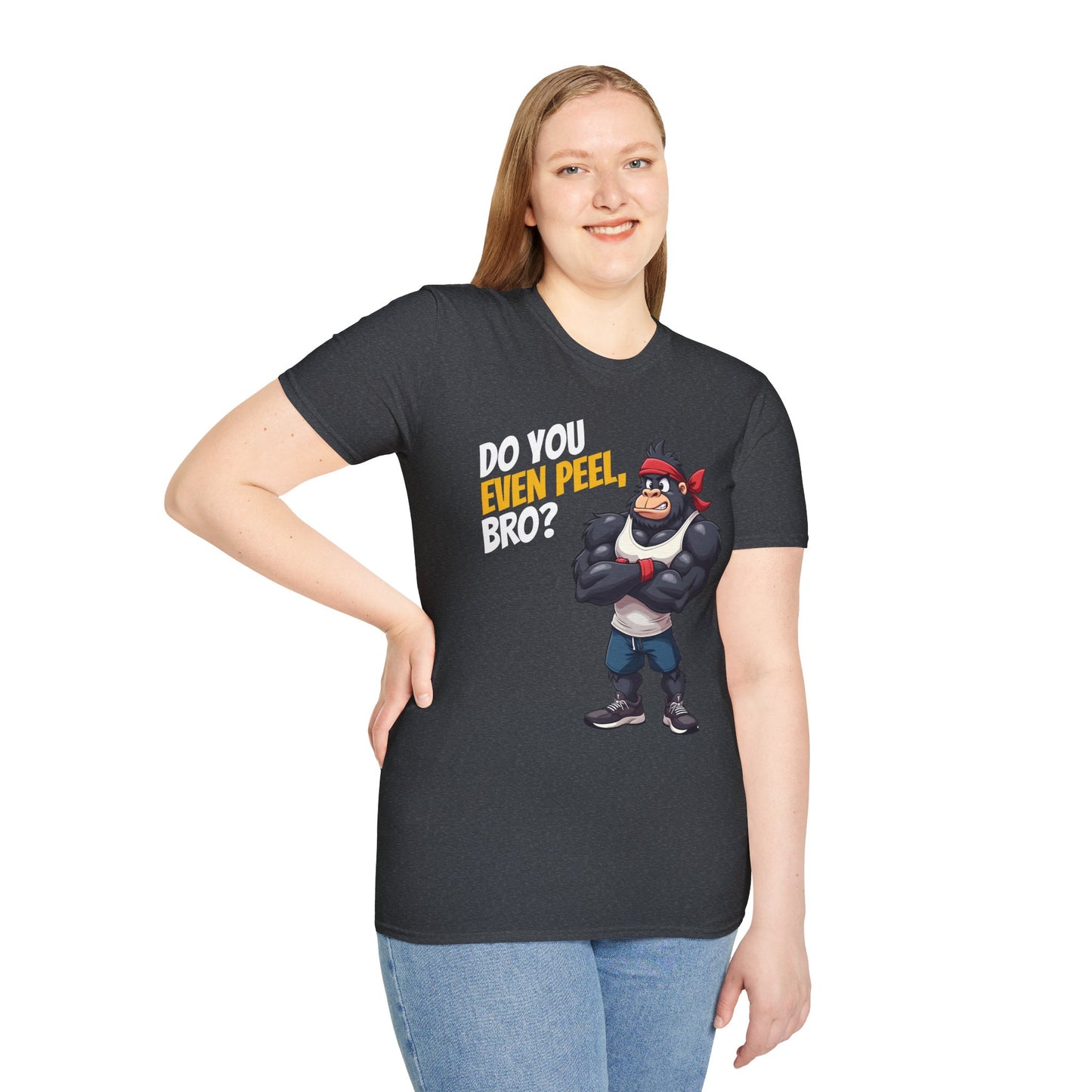 Do You Even Peel, Bro? β Funny Gym Gorilla T-Shirt