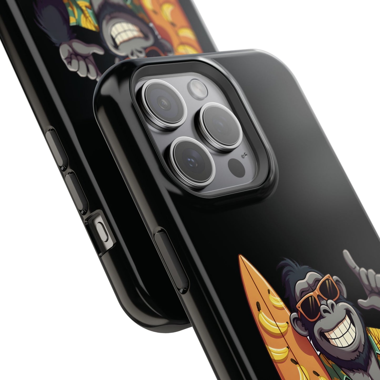 Banana Vibes Surf Gorilla Phone Case β Tropical Chill Meets Jungle Fun