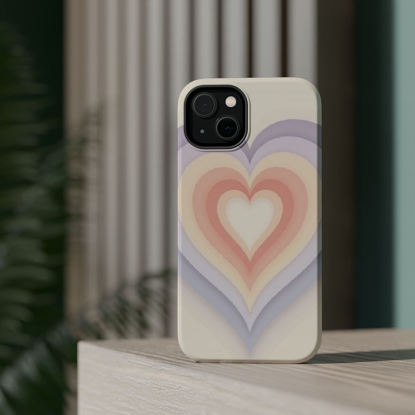 Radiant Heart iPhone Case - Pastel Layered Design - Cute Y2K Aesthetic Gift