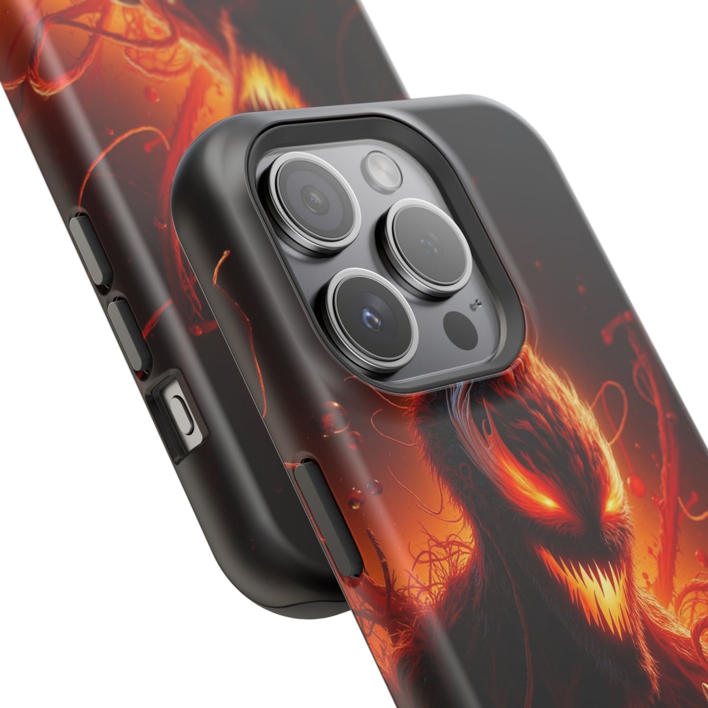 Fiery Alien Phone Case - Aesthetic iPhone Case | Sci-Fi Art Design | Gifts for Him | Unique Phone Accessories