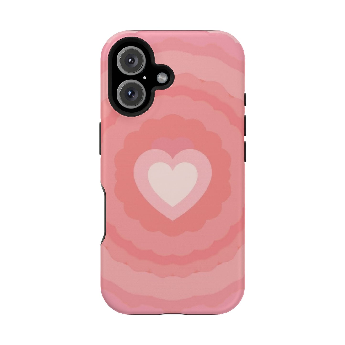 Heart Ripple iPhone Case - Cute Pink Aesthetic - Kawaii Gift for Her