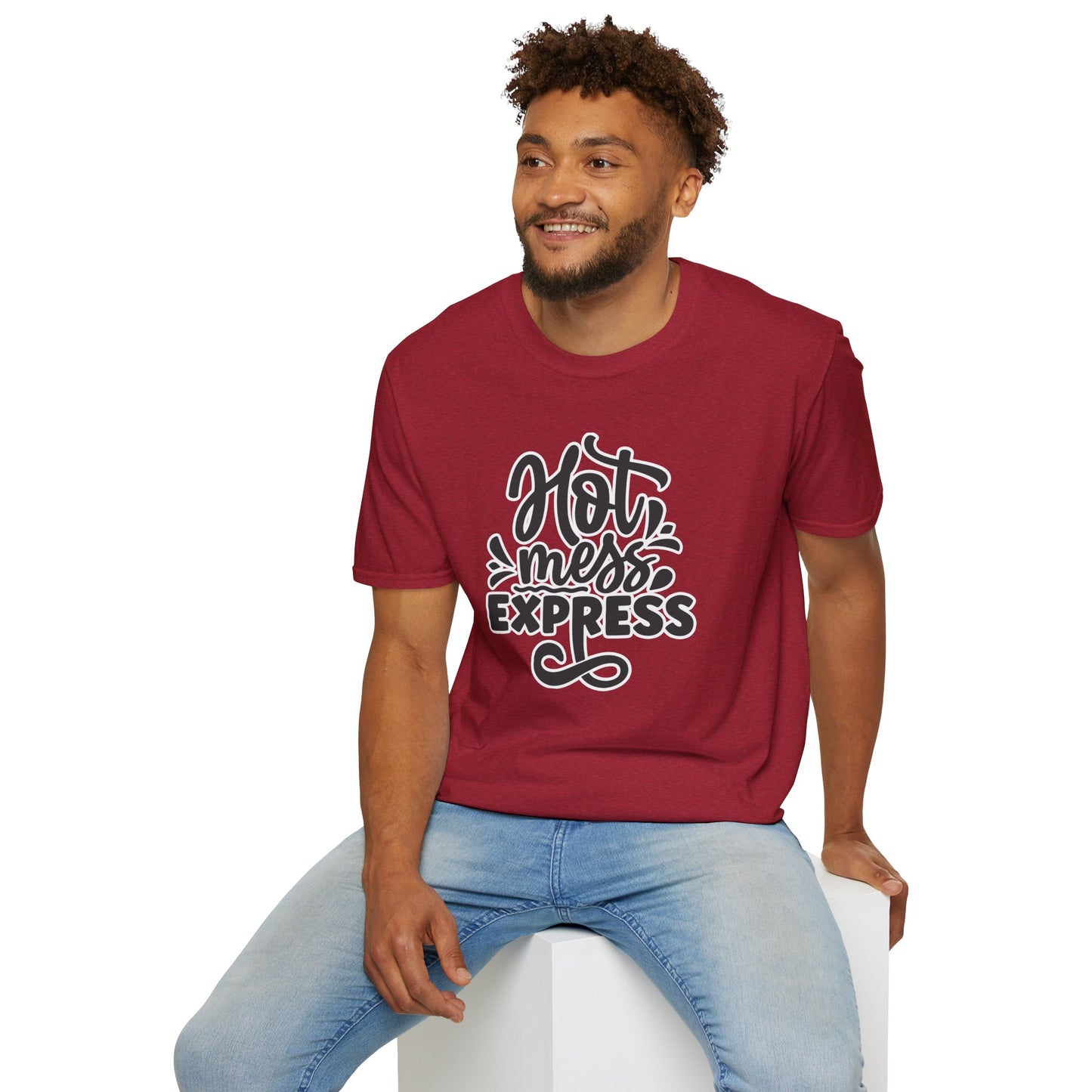 "Hot Mess Express" Funny & Bold T-Shirt β Ironic Confidence Tee for Chaotic, Cool, and Unapologetically You