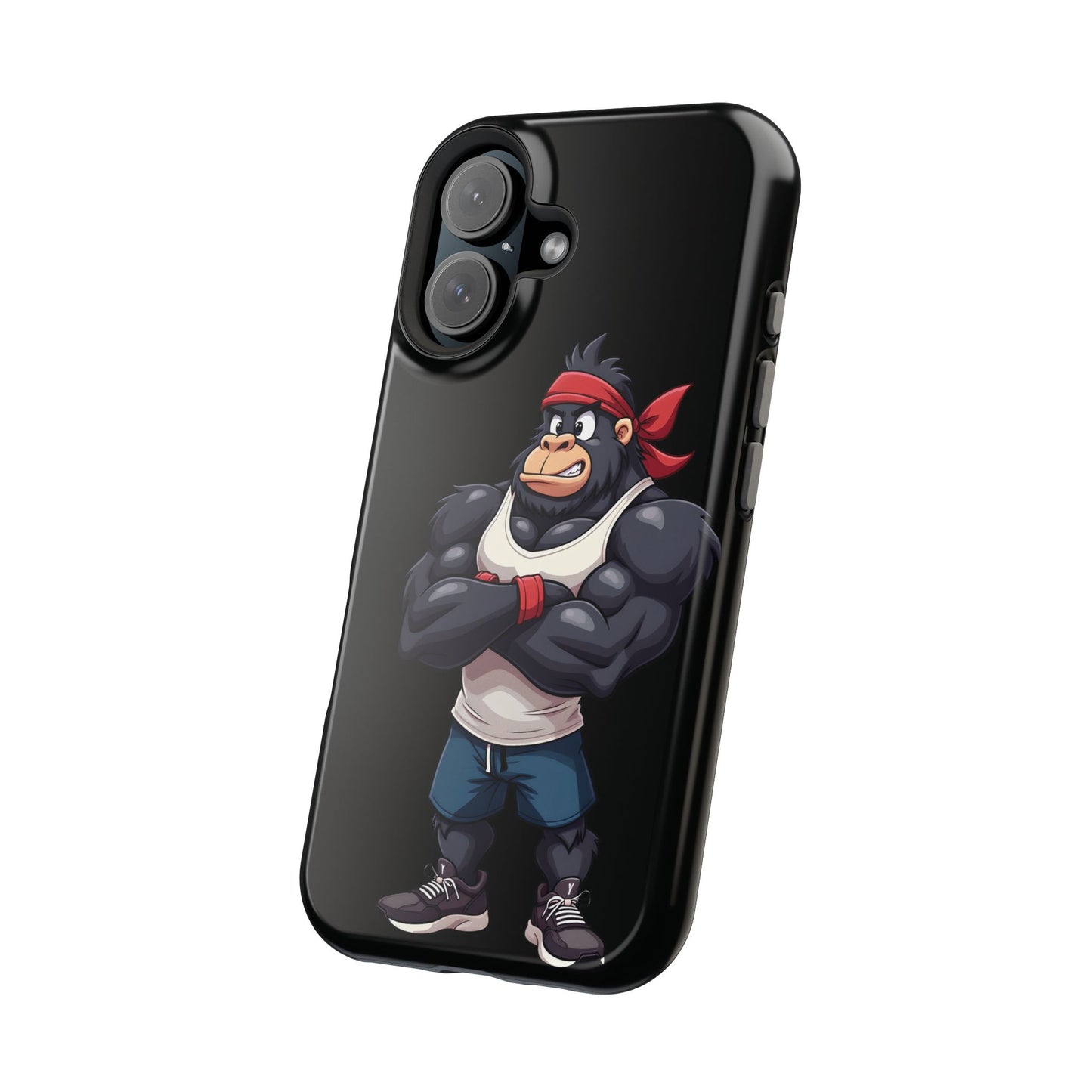 Red Band Gym Gorilla Phone Case β Fierce Style Meets Tough Protection