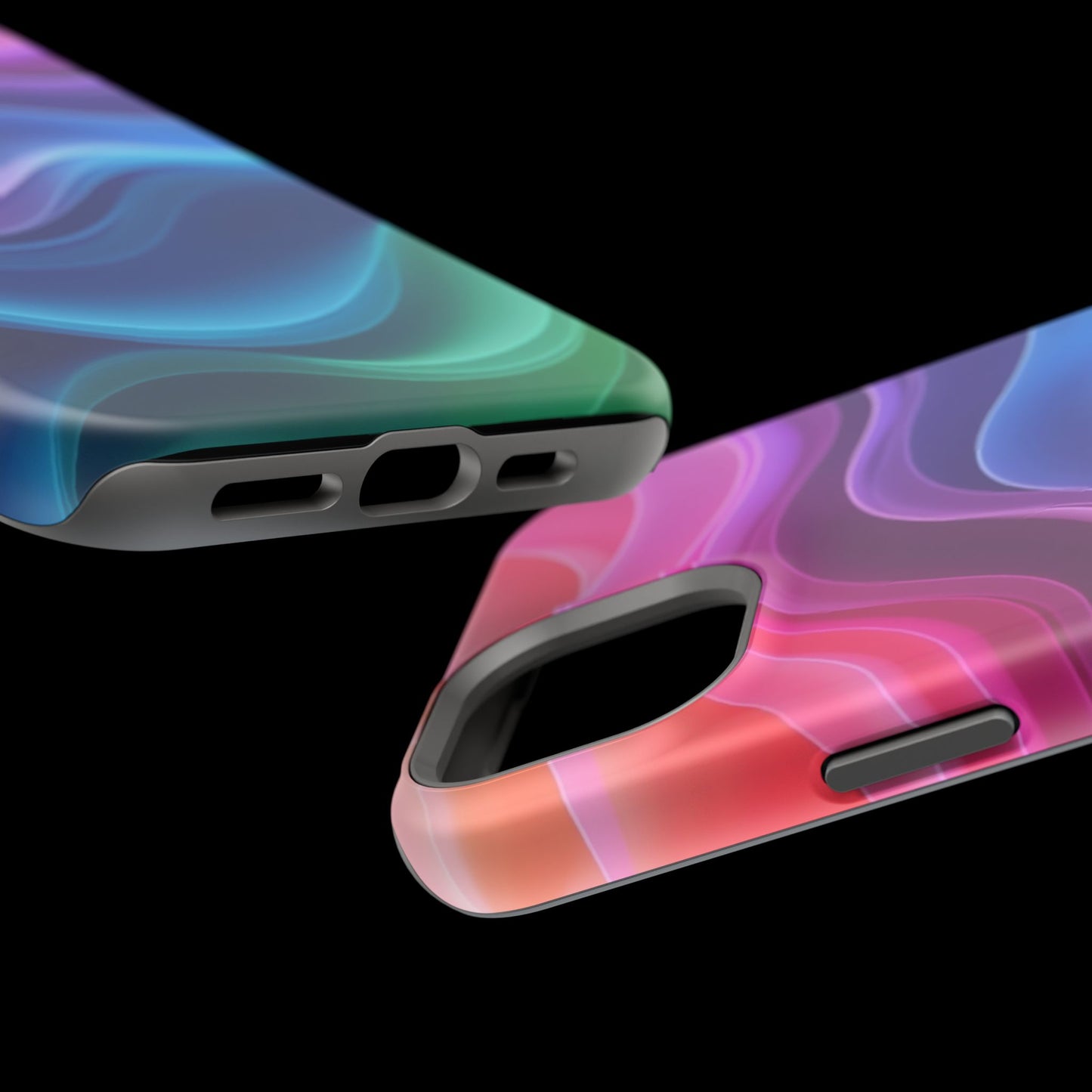 Pastel Wave Phone Case - Aesthetic iPhone Case | Lavender & Blue Gradient Design | Gifts for Her | Unique Art Print
