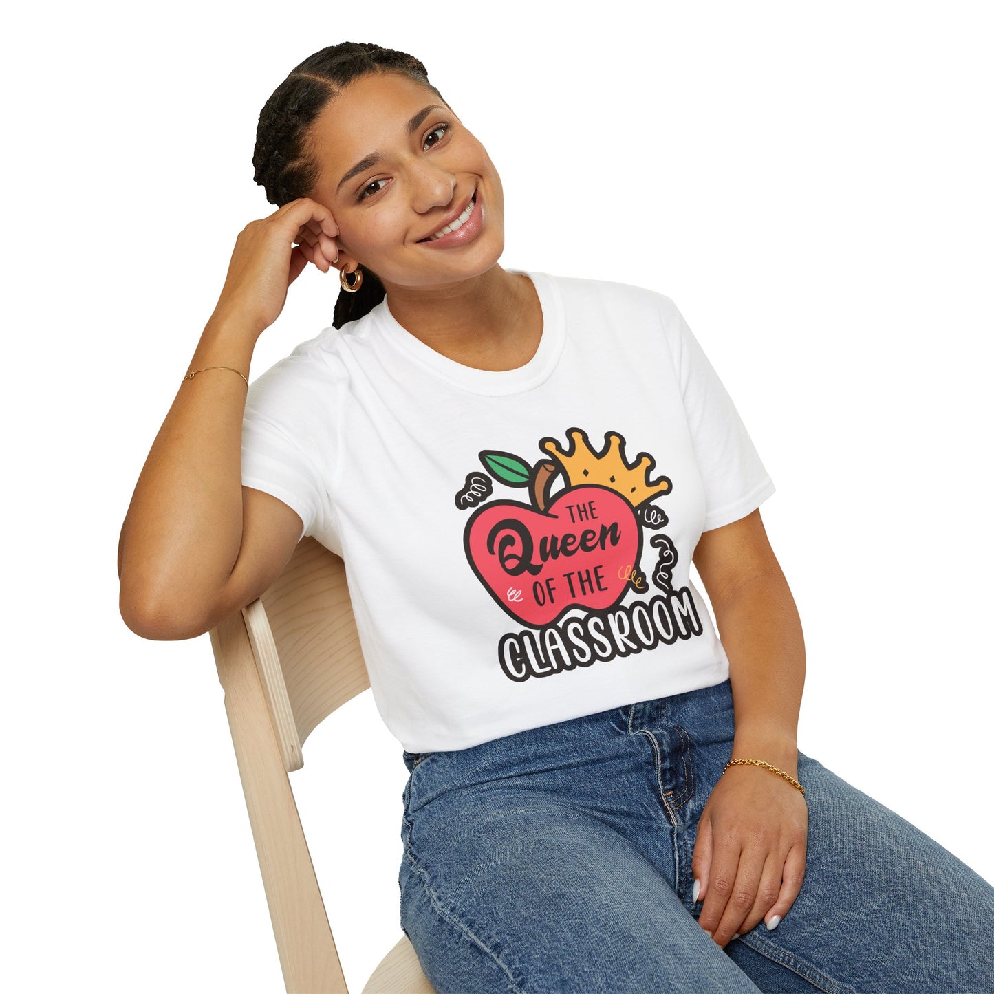 Teacher Shirt - Queen of the Classroom Tee, Gift for Teachers, Appreciation Gift, Cute Educator Graphic Top, Back to School Outfit
