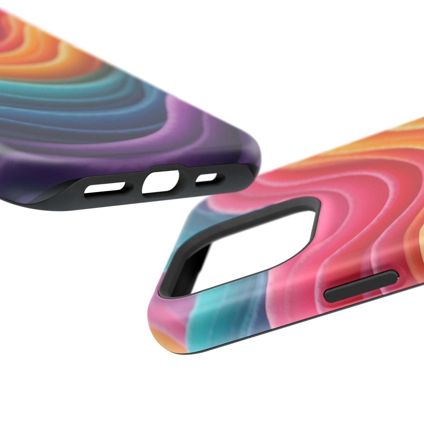 Colorful Wave Phone Case - Aesthetic iPhone Case, Pride Gift Idea, Trendy Summer Accessory