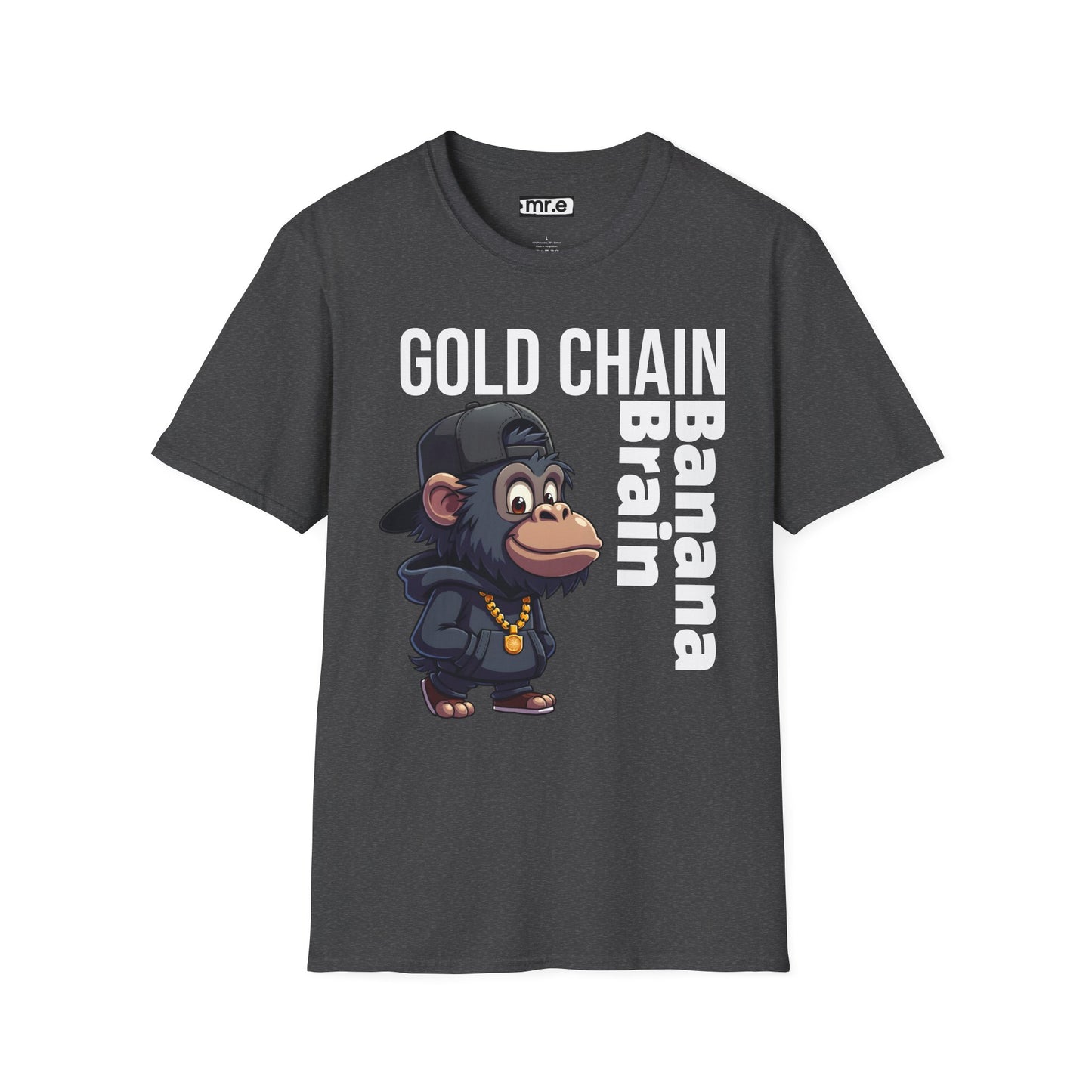 Gold Chain Banana Brain β Funny Hip-Hop Chimp T-Shirt