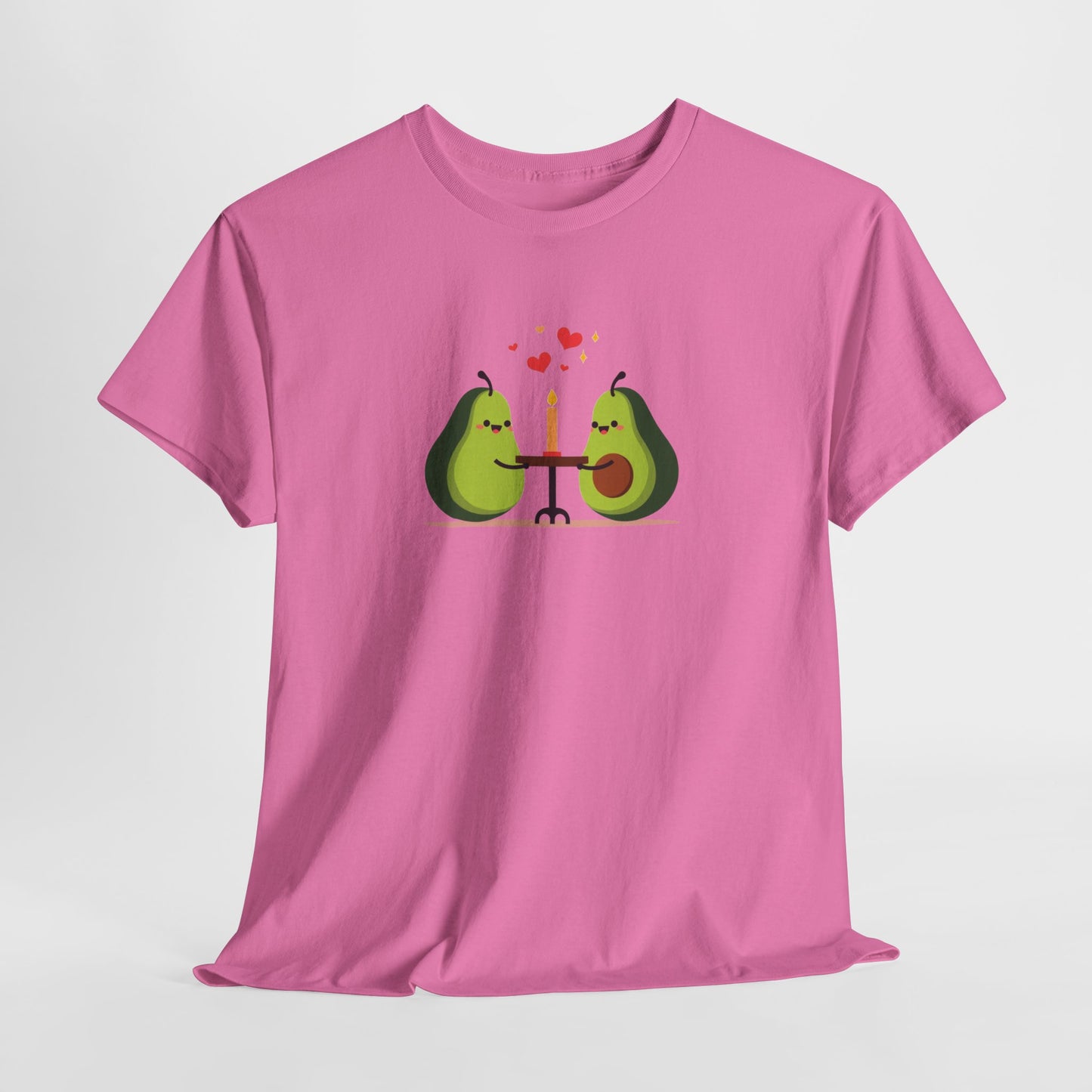 Cute Avocado Couple T-Shirt – “Avocuddles Date Night” – Funny Romantic Tee for Foodie Lovers & Veggie Fans