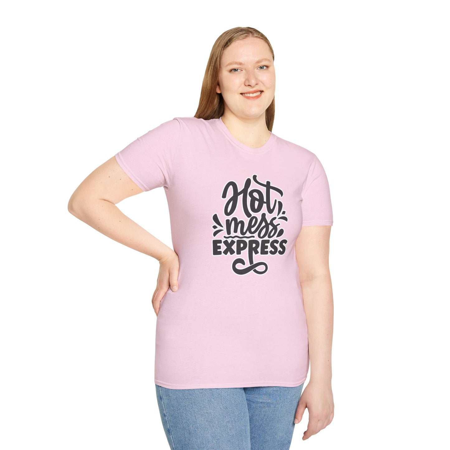 "Hot Mess Express" Funny & Bold T-Shirt β Ironic Confidence Tee for Chaotic, Cool, and Unapologetically You