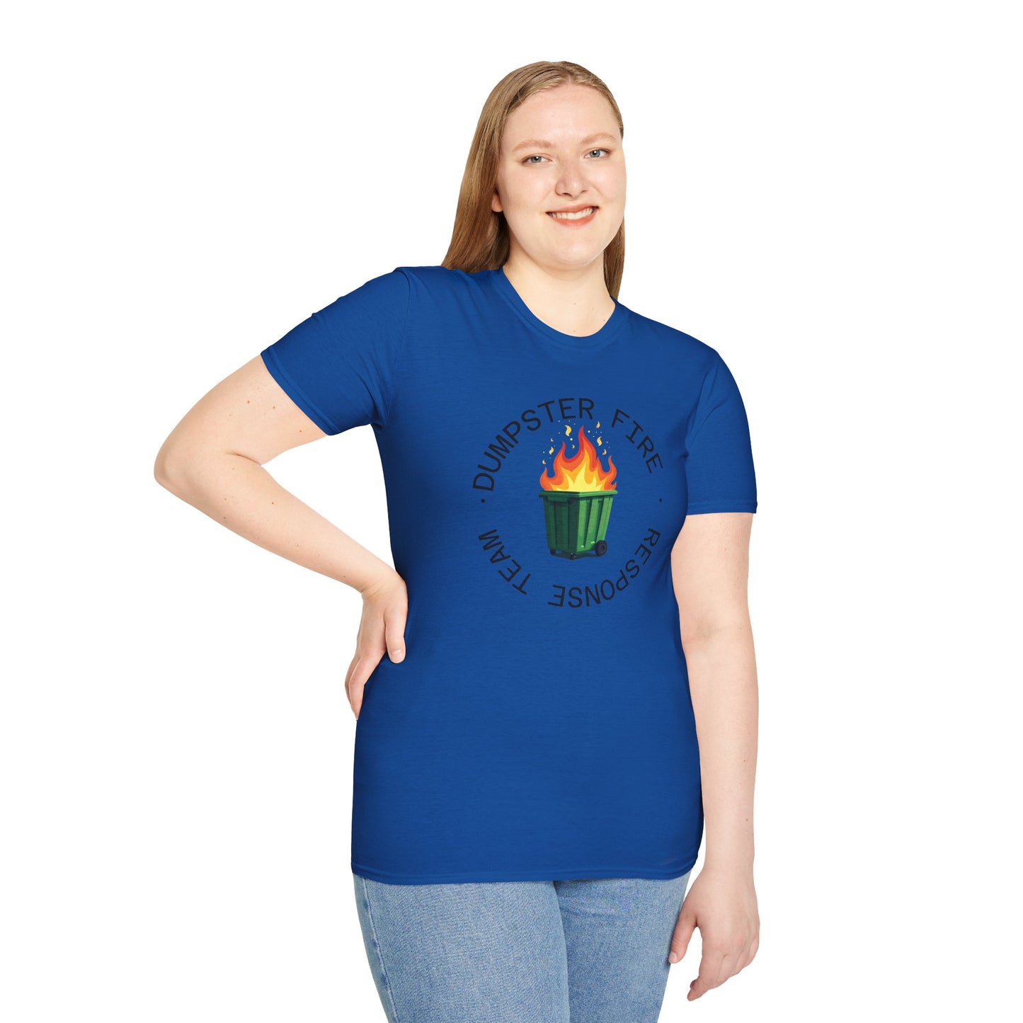 Funny Dumpster Fire Response Team T-Shirt β Sarcastic & Witty Graphic Tee for Chaos Lovers, Ironic Humor Gift, Office & Casual Wear