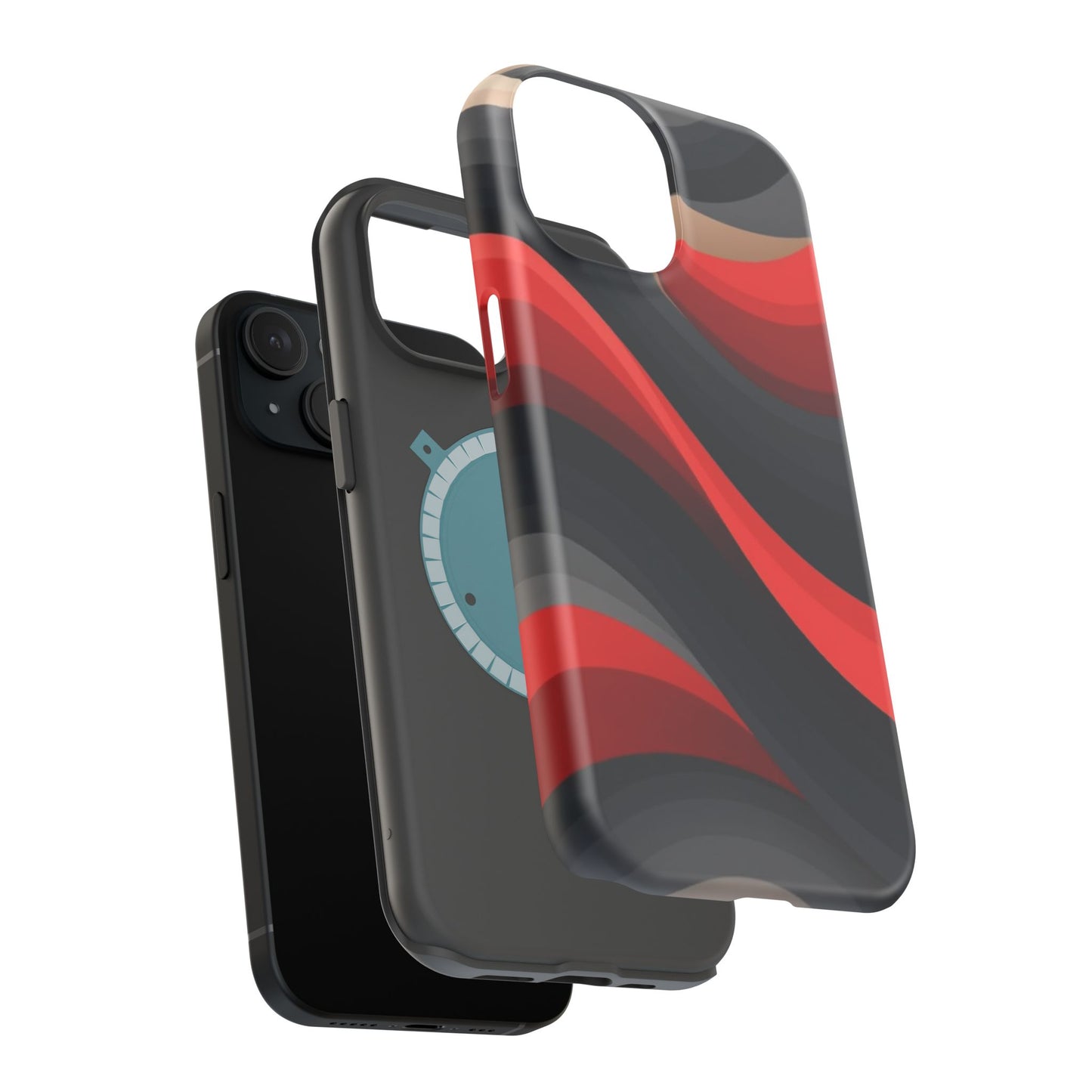 Dynamic Elegance Phone Case - Bold Wave Design | Trendy Aesthetic Gift Idea