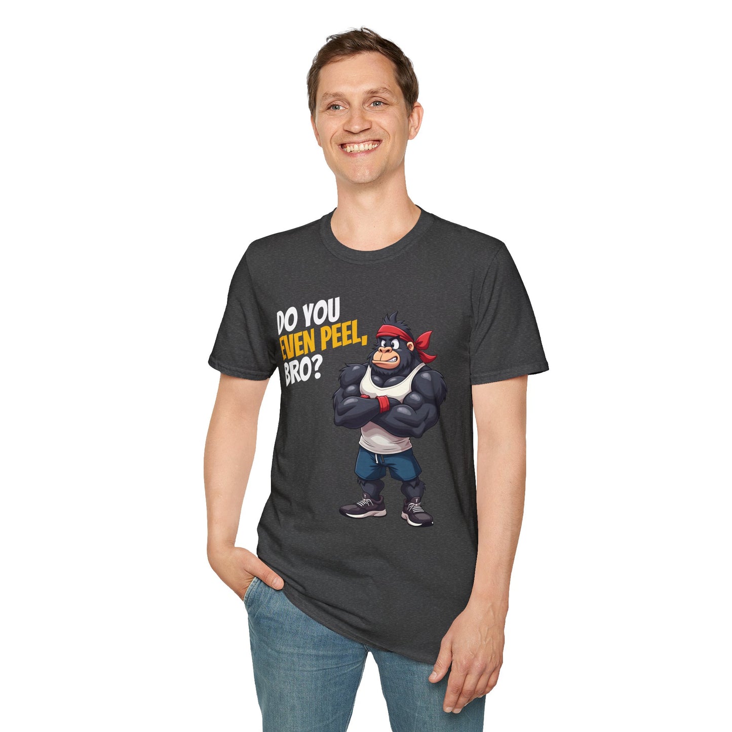 Do You Even Peel, Bro? β Funny Gym Gorilla T-Shirt
