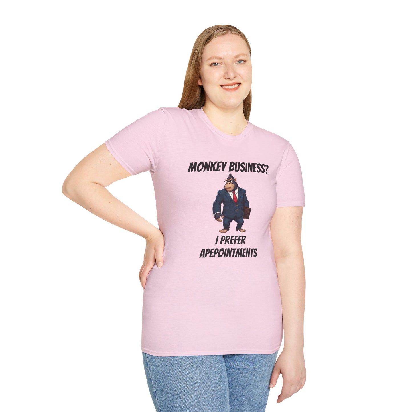 Apeointments Only β Funny Business Gorilla T-Shirt