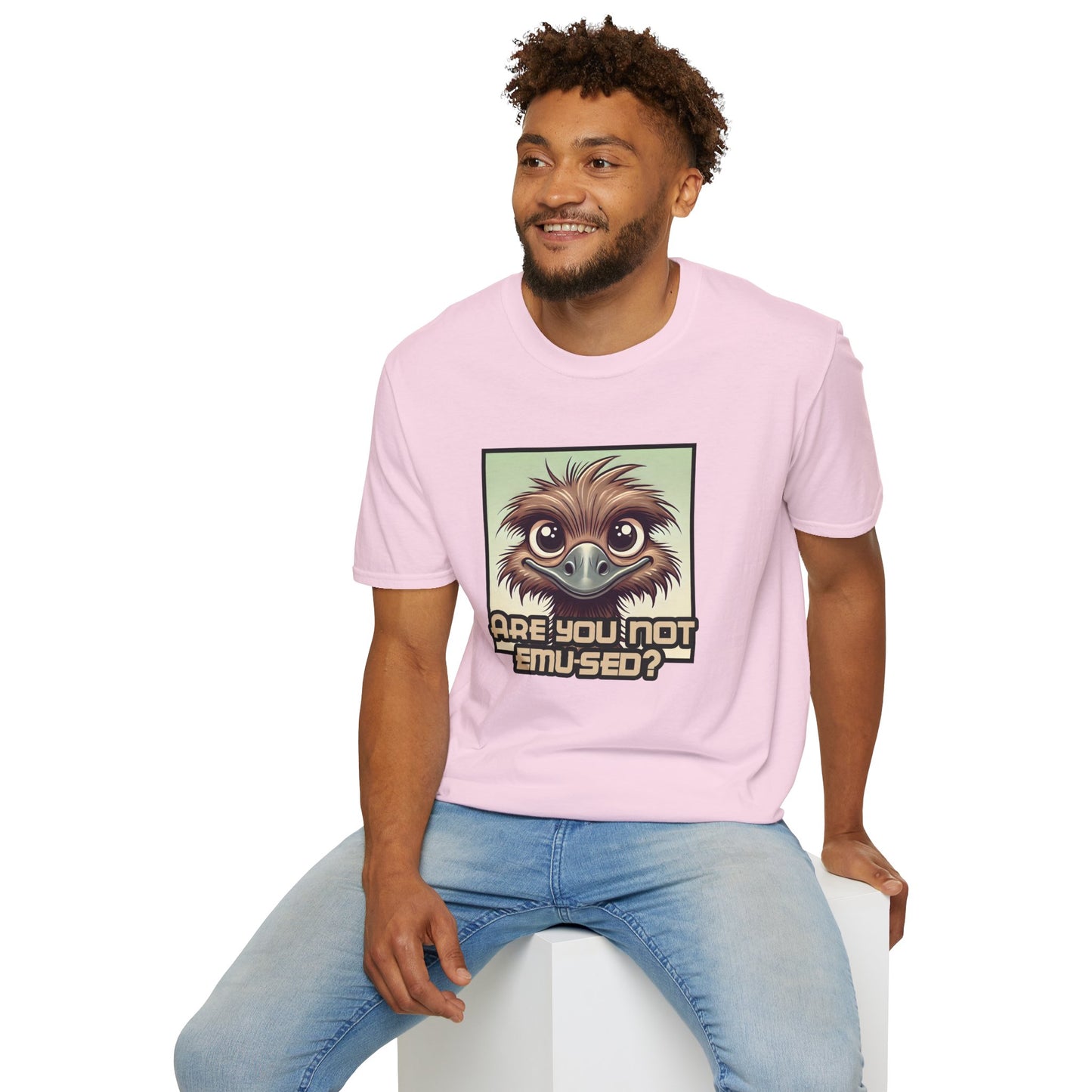 "Are You Not Emu-sed?" Funny & Witty Graphic Tee β Hilarious Bird Joke Shirt for Animal Lovers, Nerds & Humor Fans