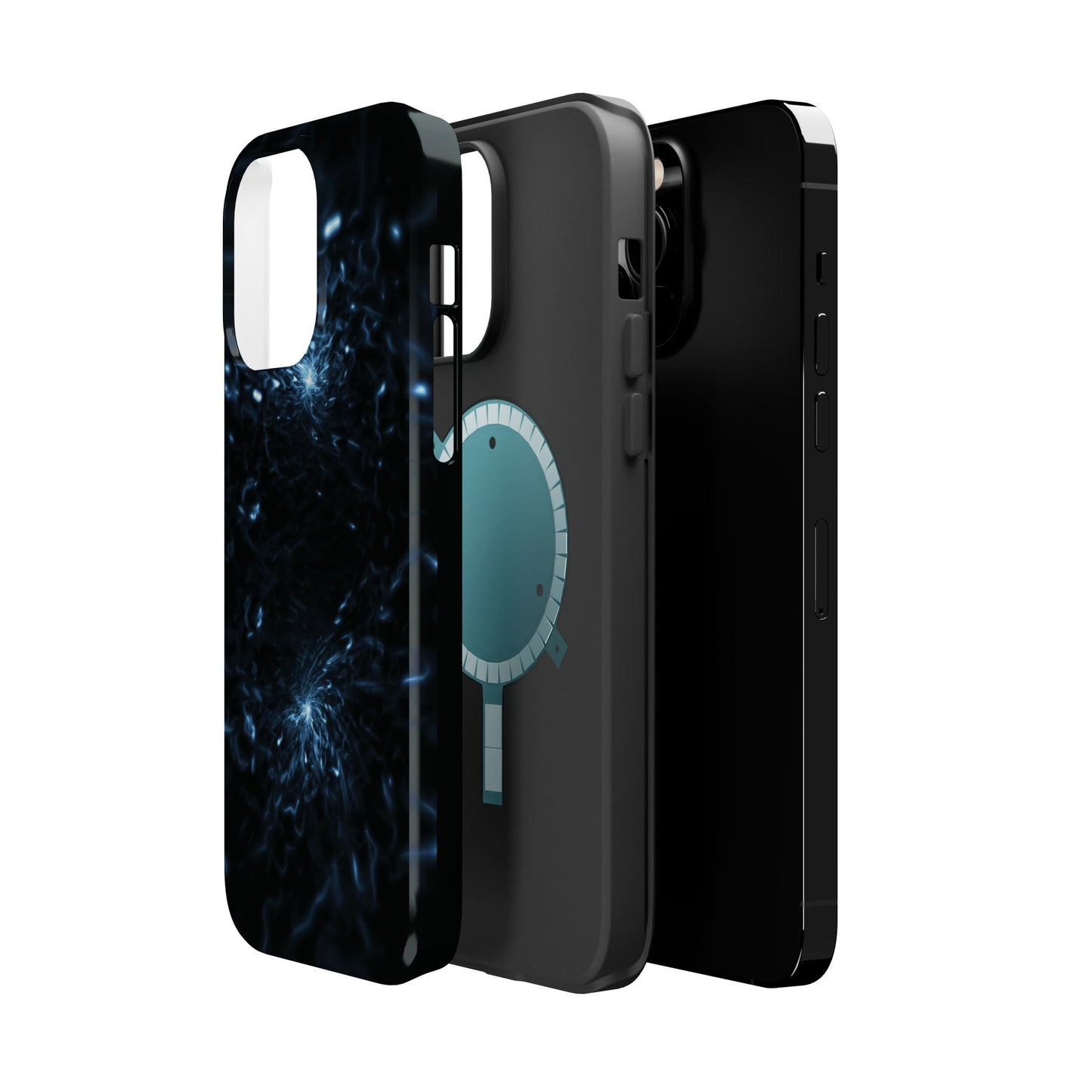 Galaxy Phone Case - Aesthetic iPhone Case | Blue Abstract Energy Design | Gifts for Him/Her | Sci-Fi Tech Vibes