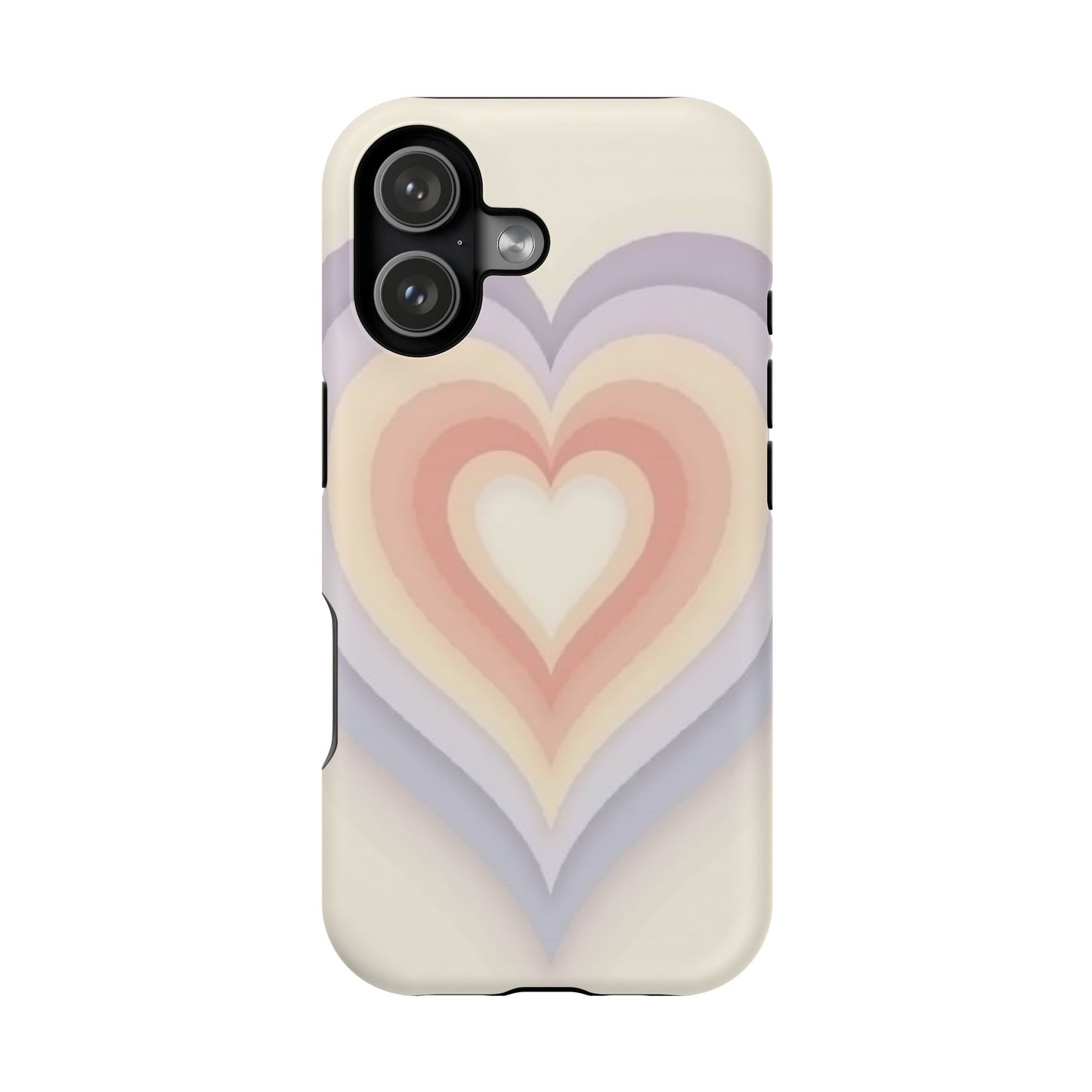 Radiant Heart iPhone Case - Pastel Layered Design - Cute Y2K Aesthetic Gift
