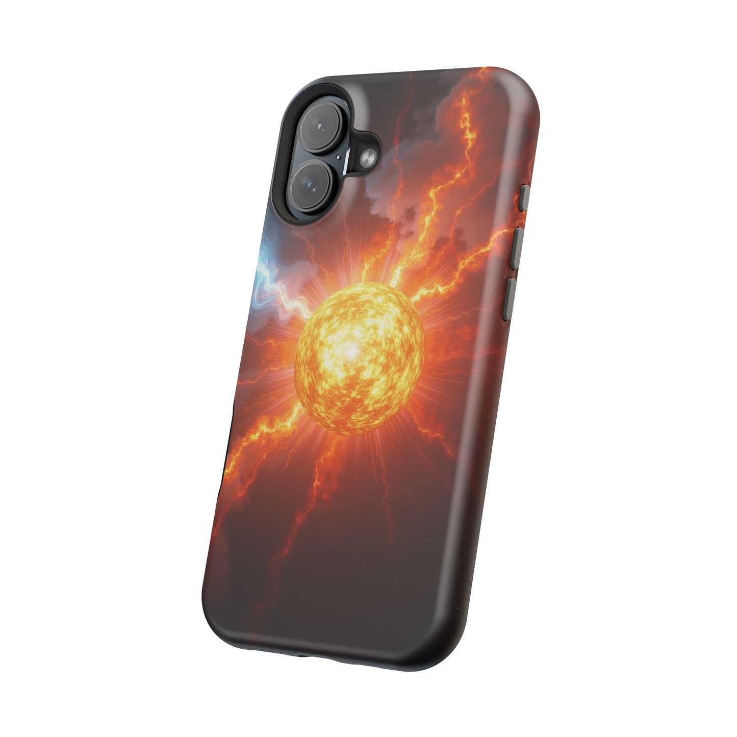 Solar Flare iPhone Case - Fiery Sunburst Space Design - Astronomy Gift Idea