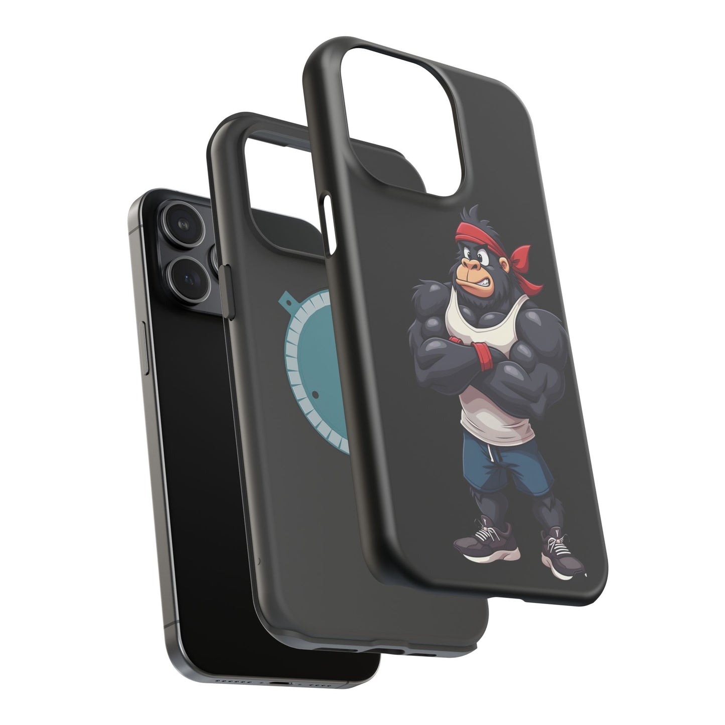 Red Band Gym Gorilla Phone Case β Fierce Style Meets Tough Protection