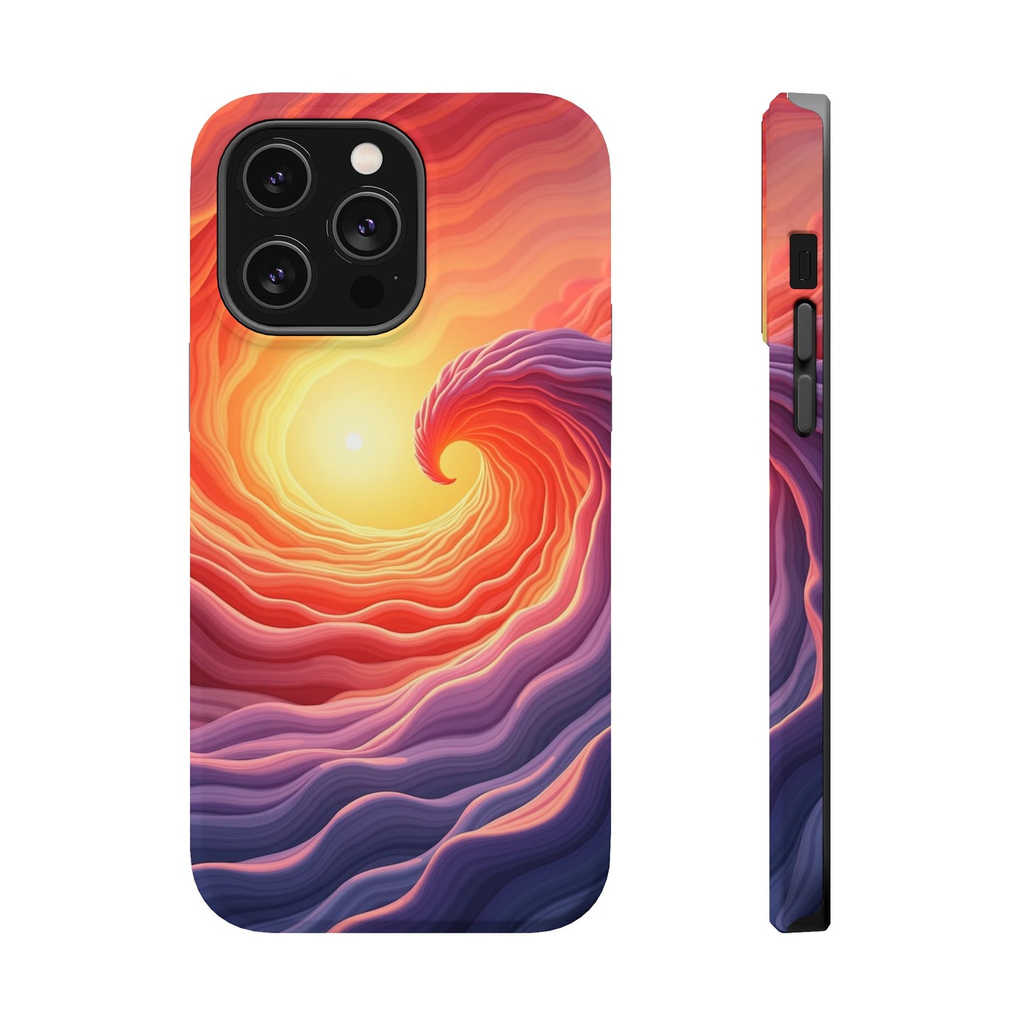 Sunburst Wave iPhone Case - Ocean Sunset Design, Aesthetic Beach Gift Idea