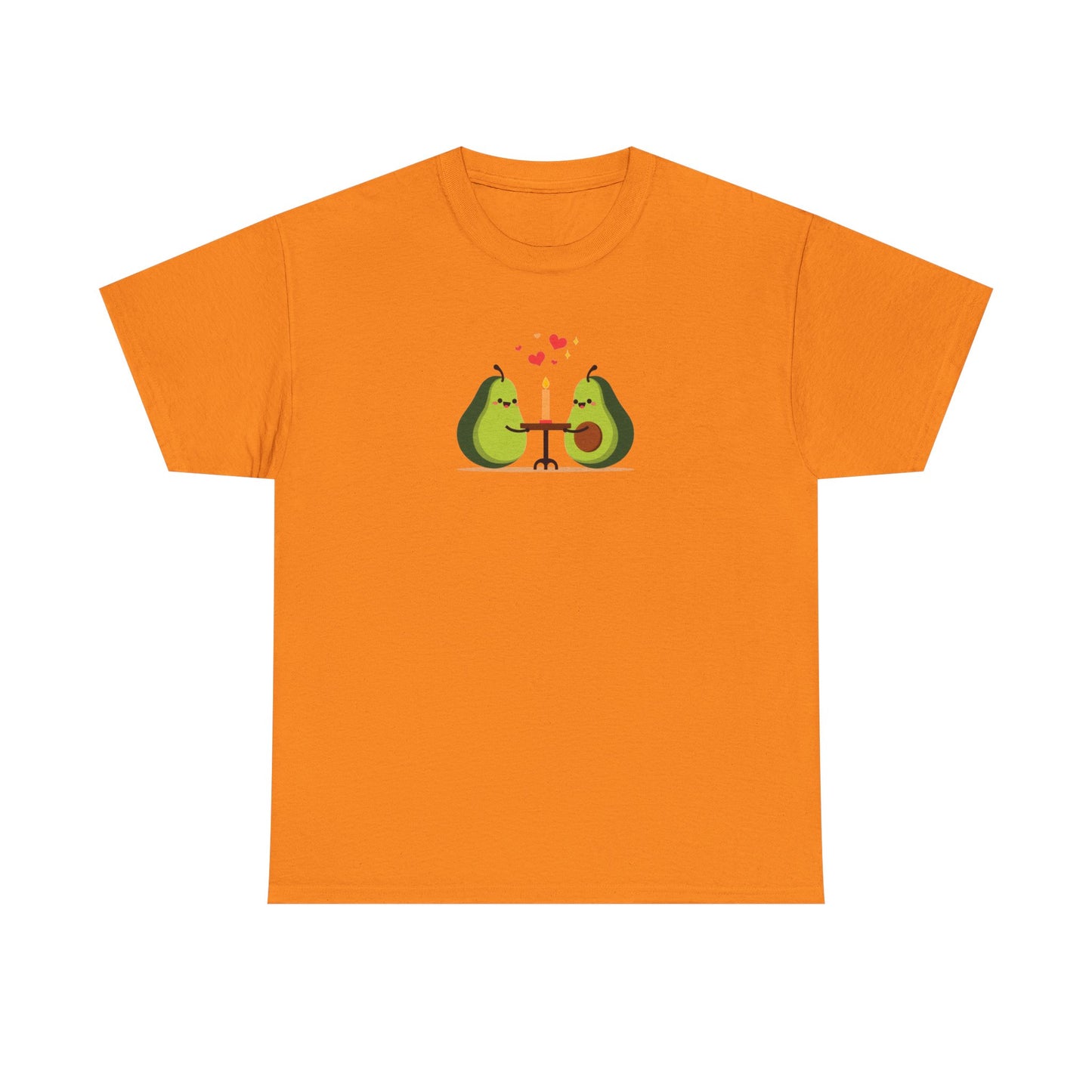 Cute Avocado Couple T-Shirt – “Avocuddles Date Night” – Funny Romantic Tee for Foodie Lovers & Veggie Fans