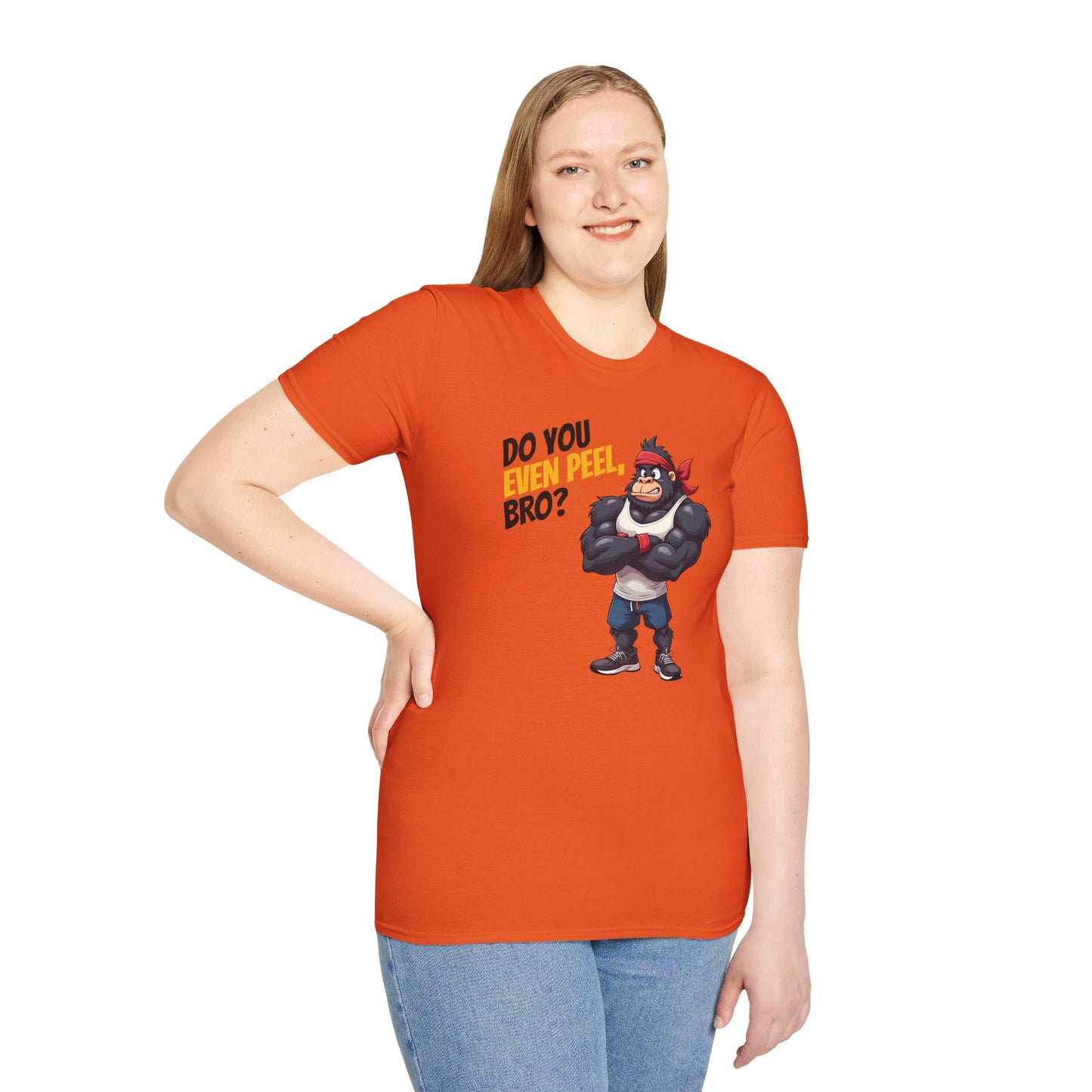 Do You Even Peel, Bro? β Funny Gym Gorilla T-Shirt