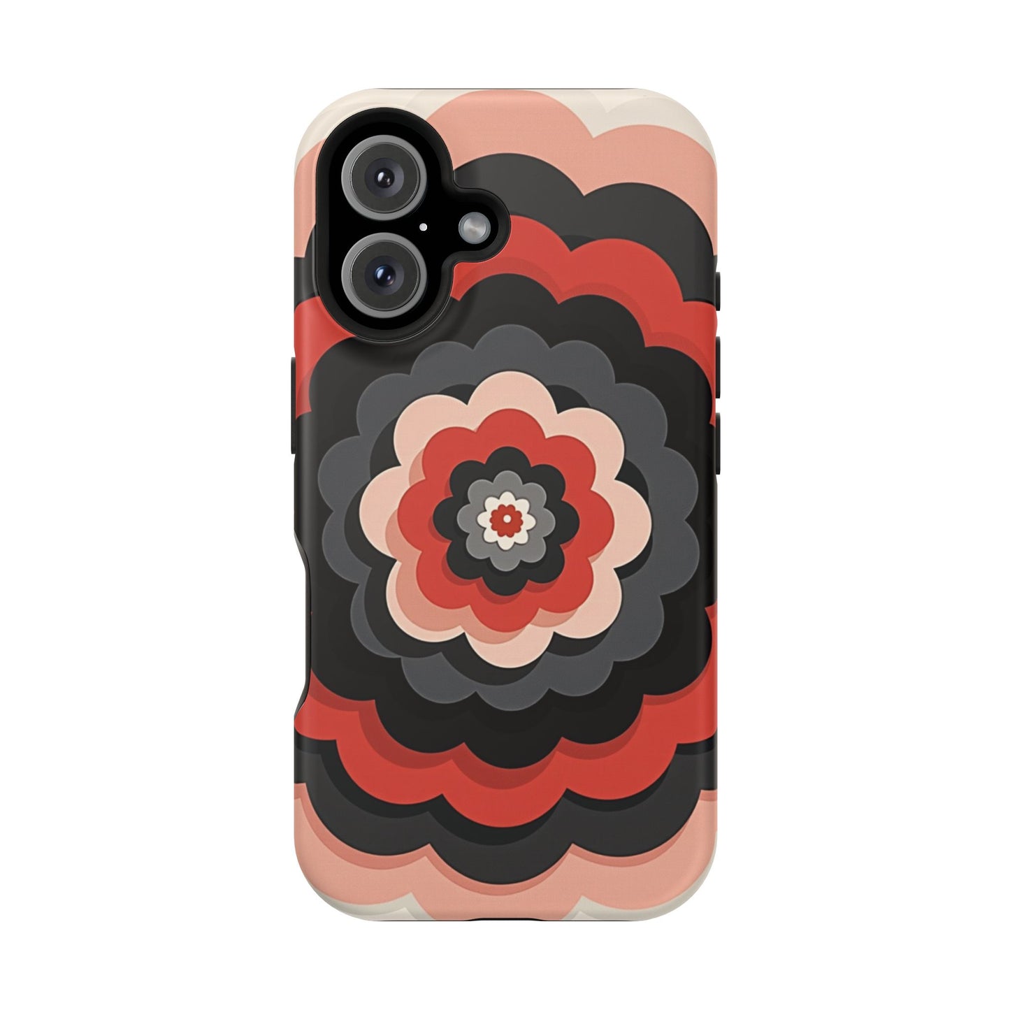 Floral Phone Case - Retro Flower iPhone Case, Aesthetic Gift Idea, Cute Pink Design