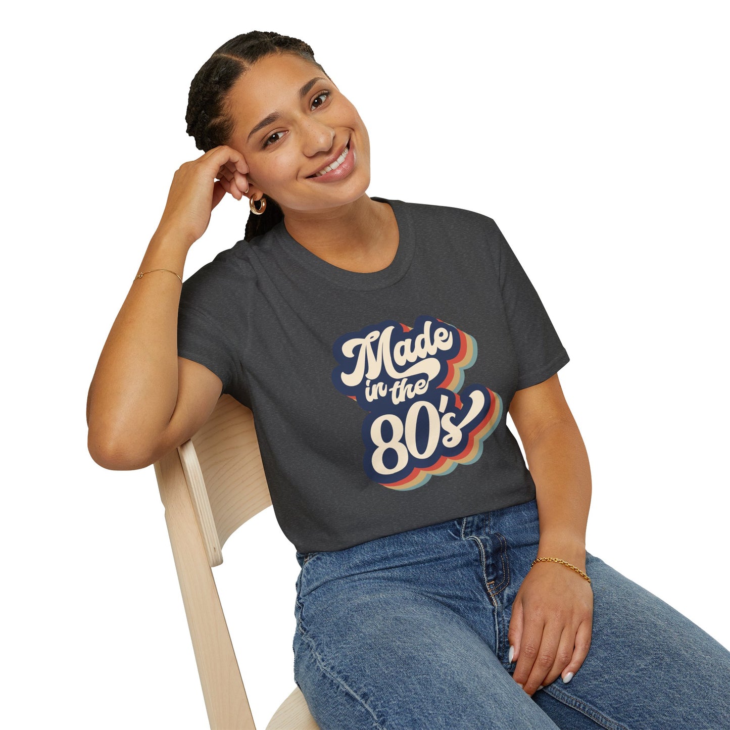 "Made in the 80s" T-Shirt β Retro Throwback Tee | Nostalgic 80s Fashion Graphic Shirt for Men & Women | Vintage Pop Culture Style