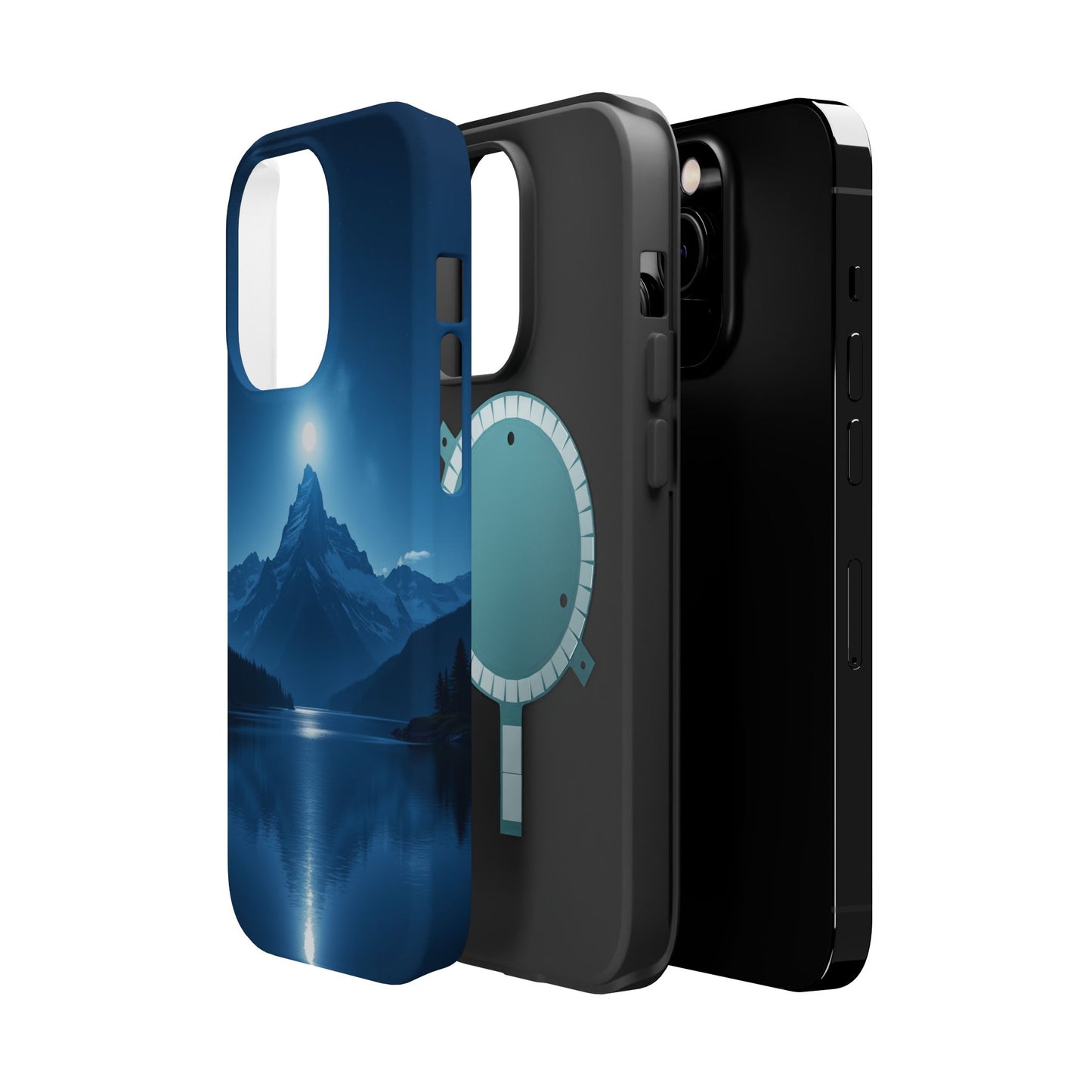 Mountain Moon Phone Case - Serene Landscape iPhone Cover - Nature Lover Gift