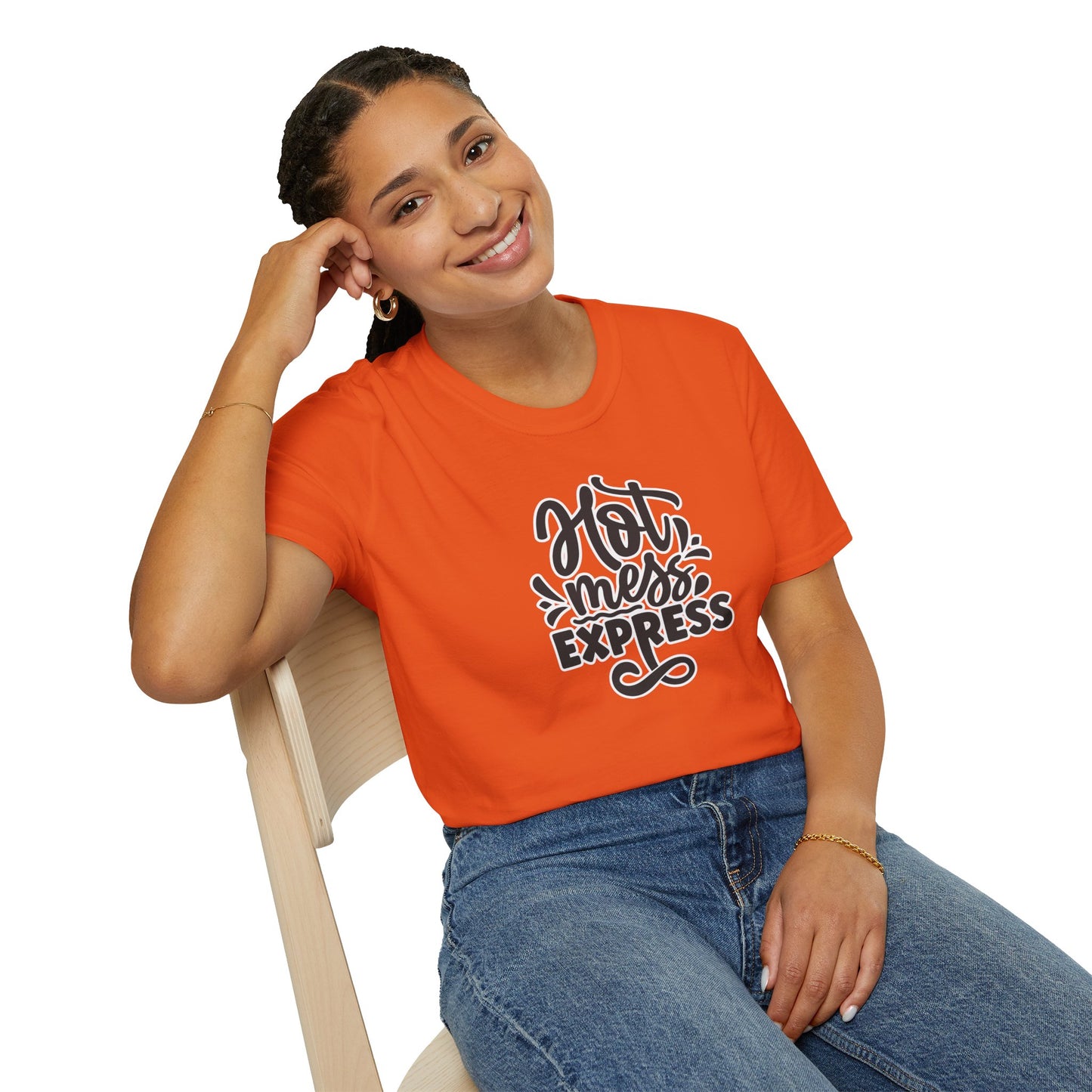 "Hot Mess Express" Funny & Bold T-Shirt β Ironic Confidence Tee for Chaotic, Cool, and Unapologetically You