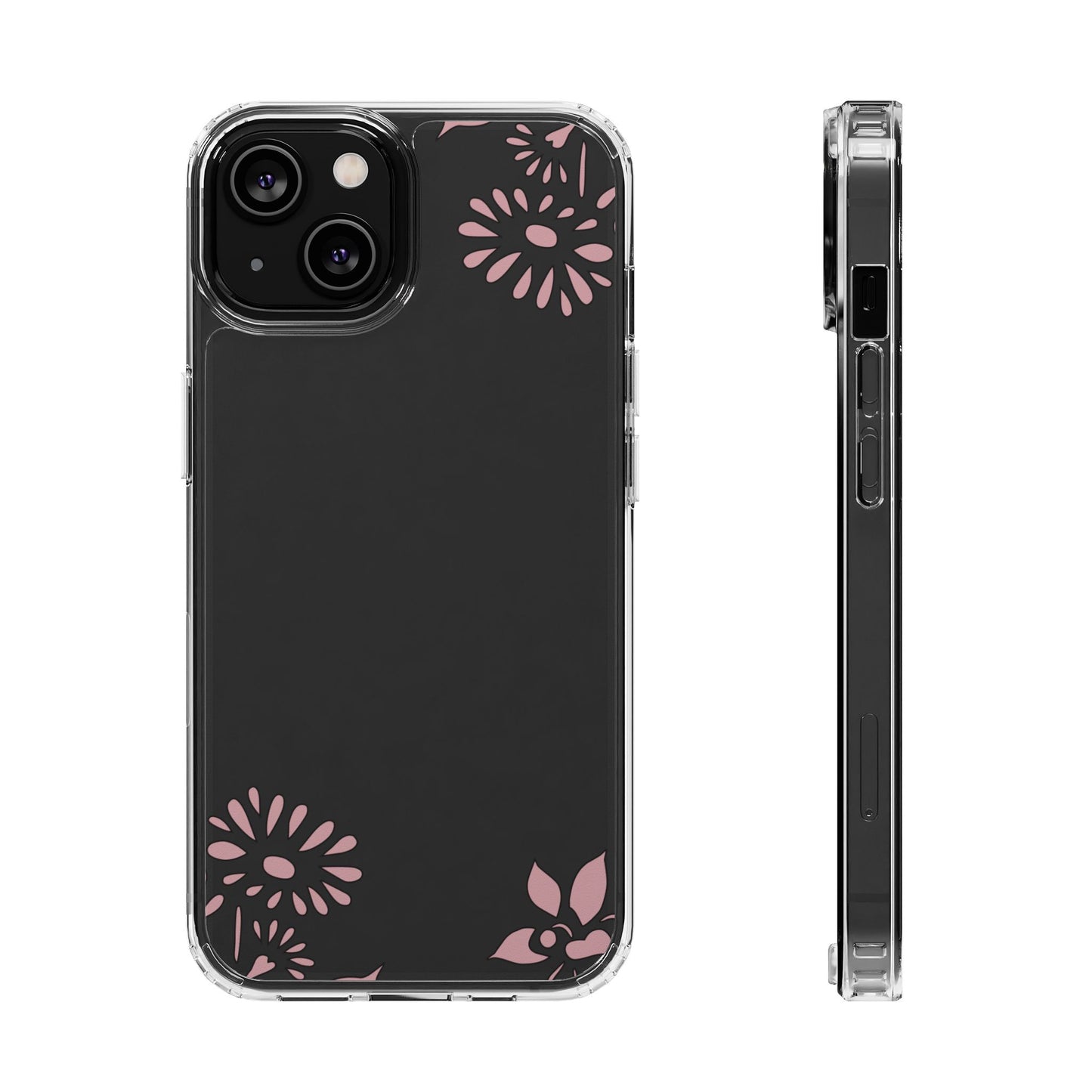 Elegant Floral Clear Phone Case β Minimalist Chic Protection