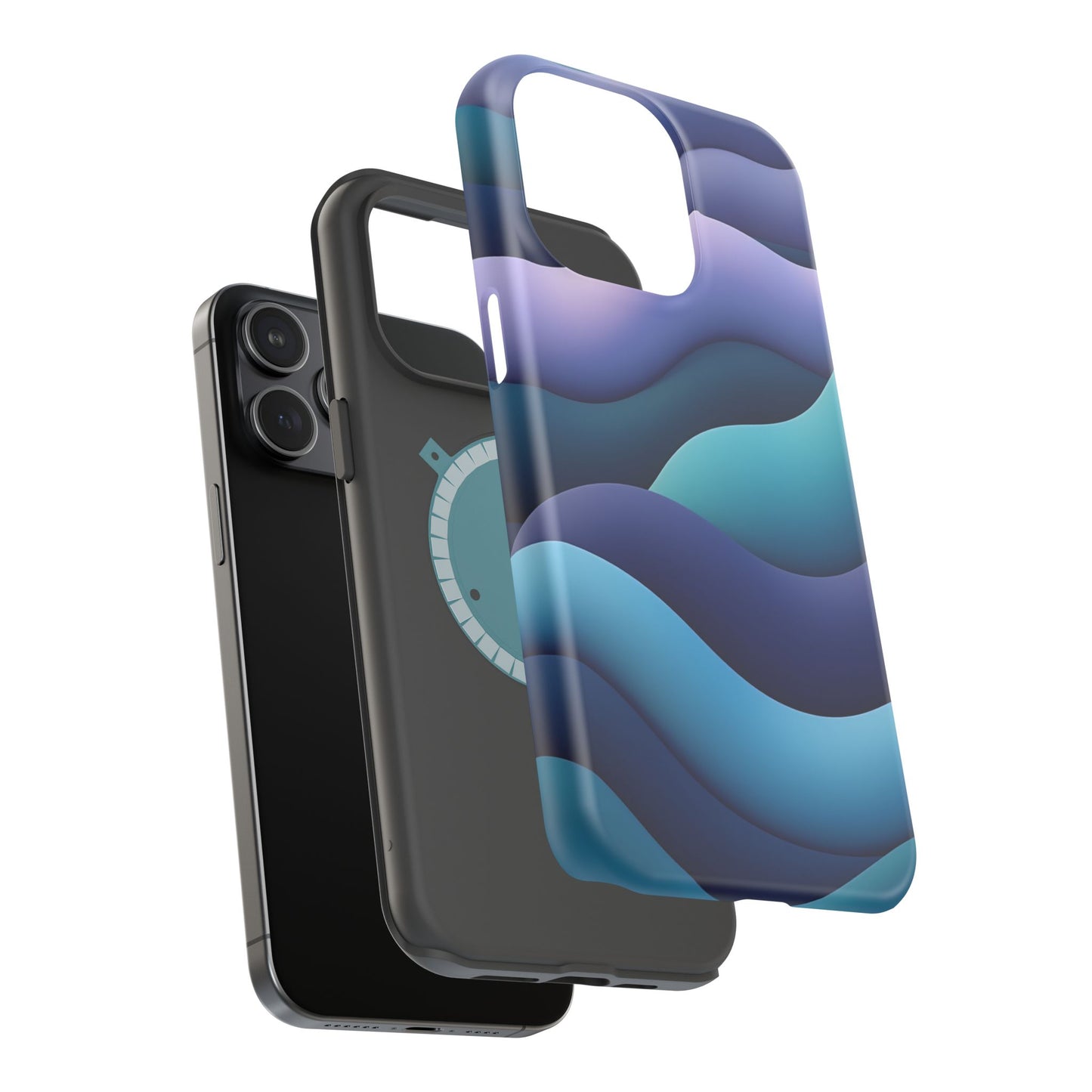 Blue Wave Phone Case - Aesthetic iPhone Case, Calming Gift Idea, Minimalist Summer Accessory