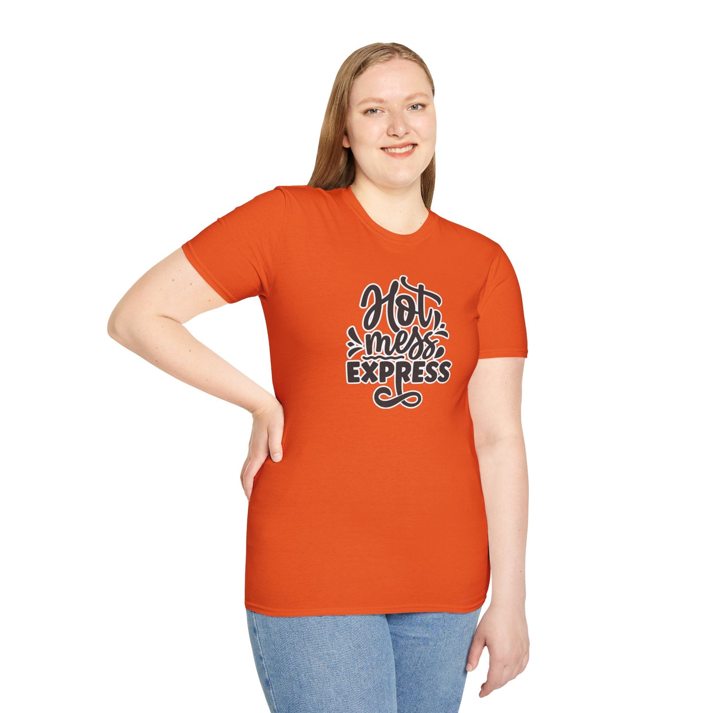 "Hot Mess Express" Funny & Bold T-Shirt β Ironic Confidence Tee for Chaotic, Cool, and Unapologetically You