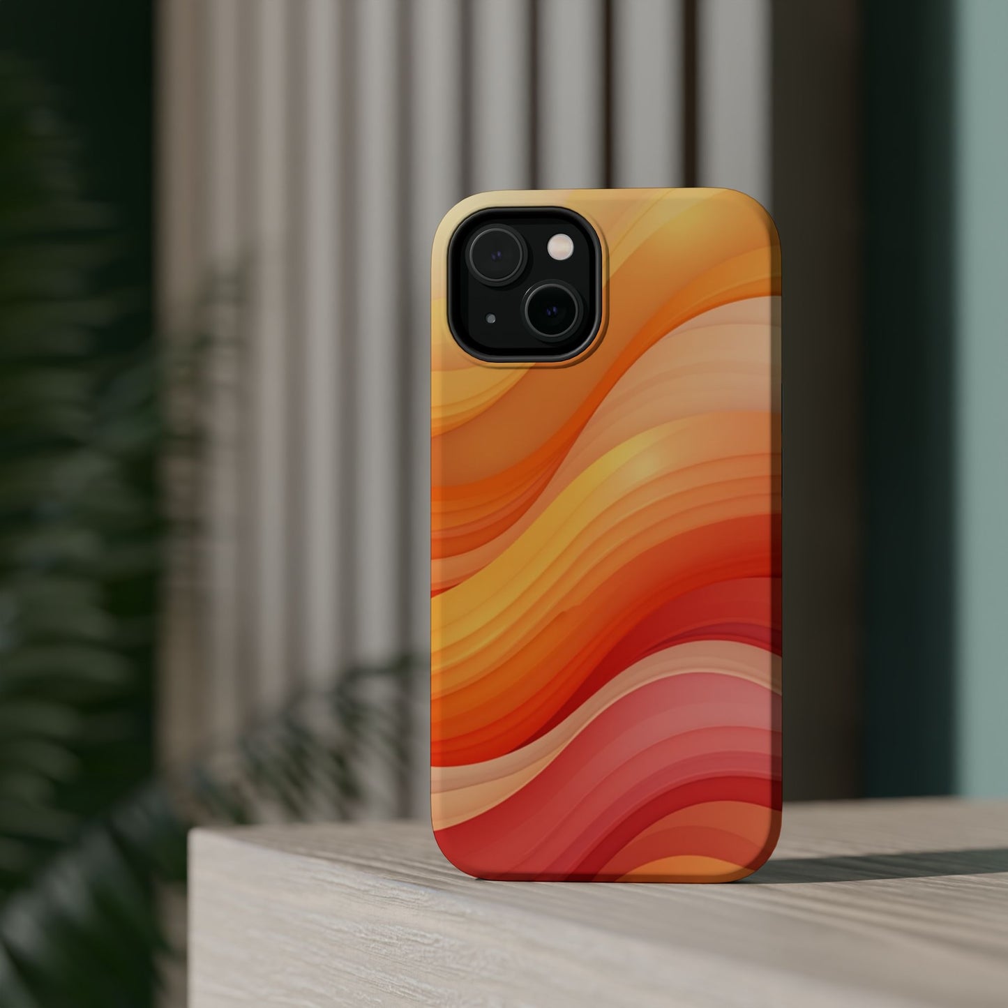 Sunset Phone Case - Aesthetic iPhone Case | Warm Gradient Wave Design | Gifts for Her | Beachy Summer Vibes