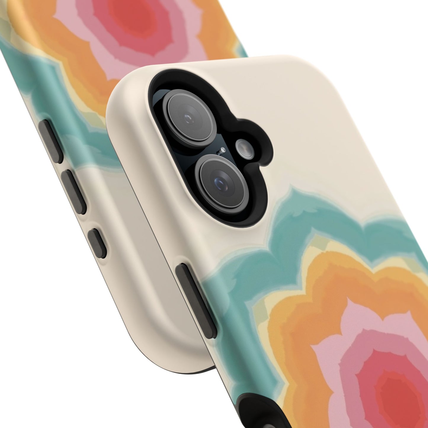 Floral Bloom iPhone Case - Retro Flower Power Design, Aesthetic Gift Idea