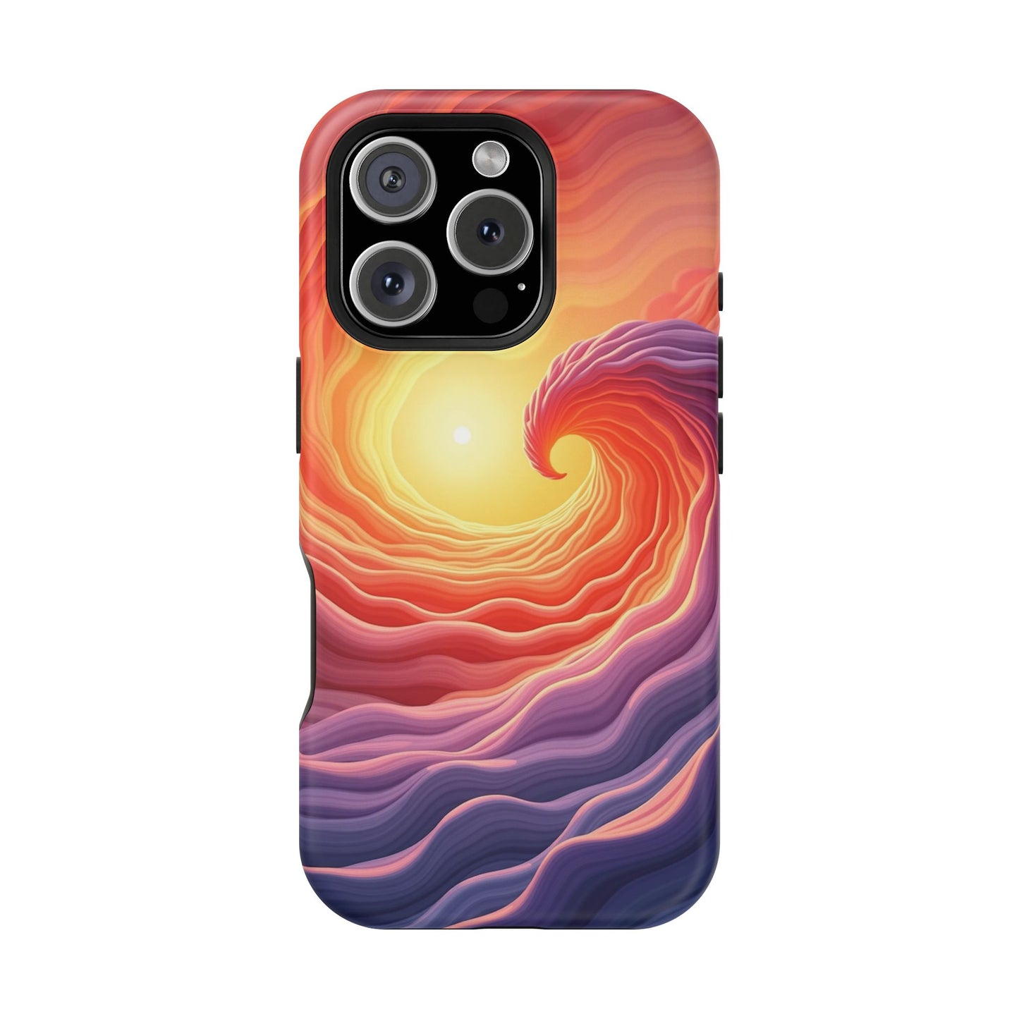Sunburst Wave iPhone Case - Ocean Sunset Design, Aesthetic Beach Gift Idea