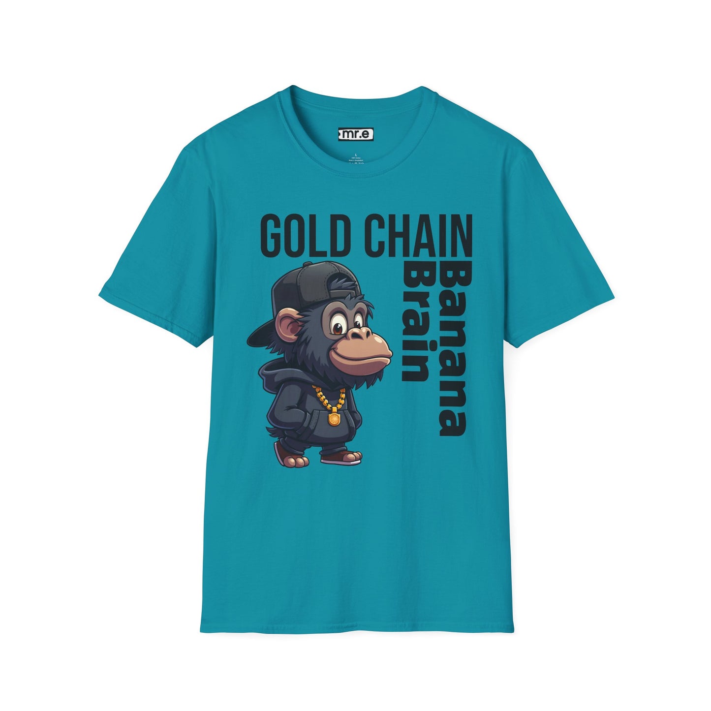 Gold Chain Banana Brain β Funny Hip-Hop Chimp T-Shirt