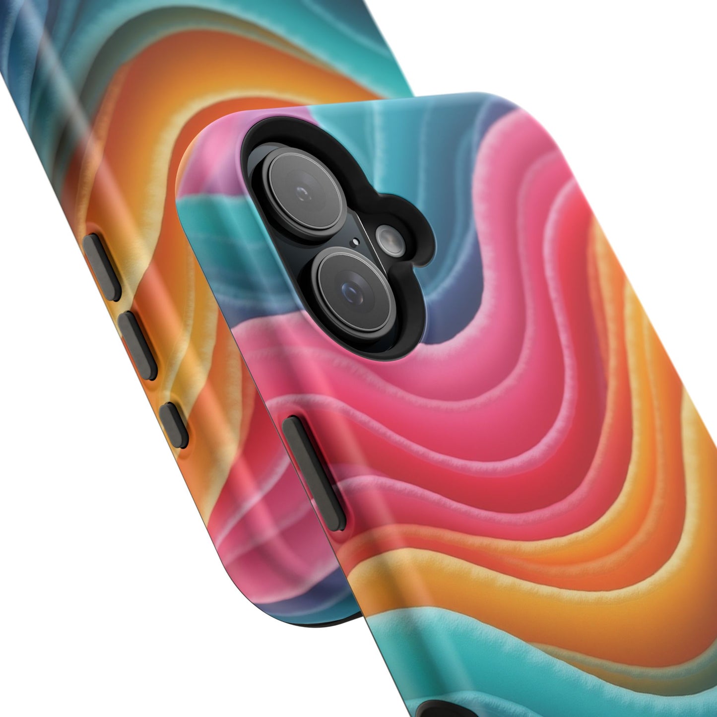 Colorful Wave Phone Case - Aesthetic iPhone Case, Pride Gift Idea, Trendy Summer Accessory