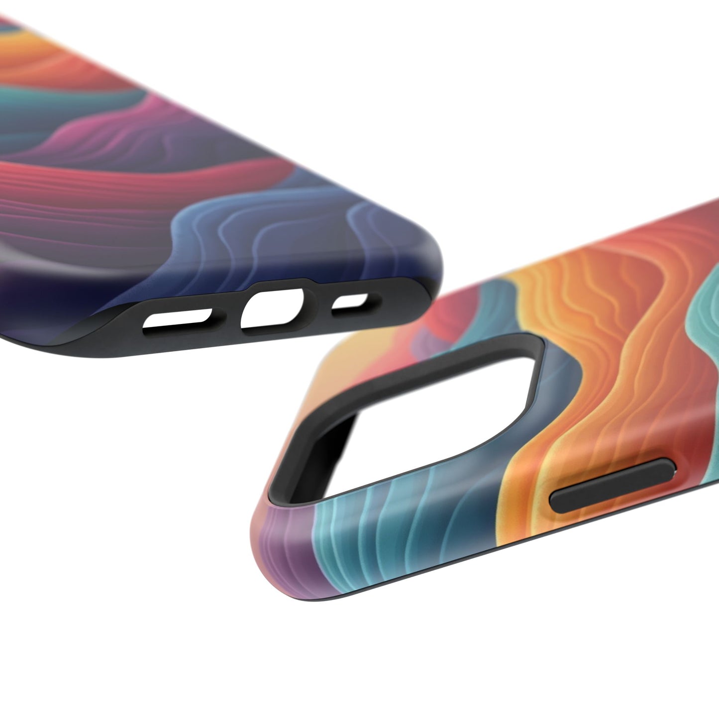 Abstract Wave Phone Case - Aesthetic iPhone Case, Pastel Gift Idea, Trendy Summer Accessory