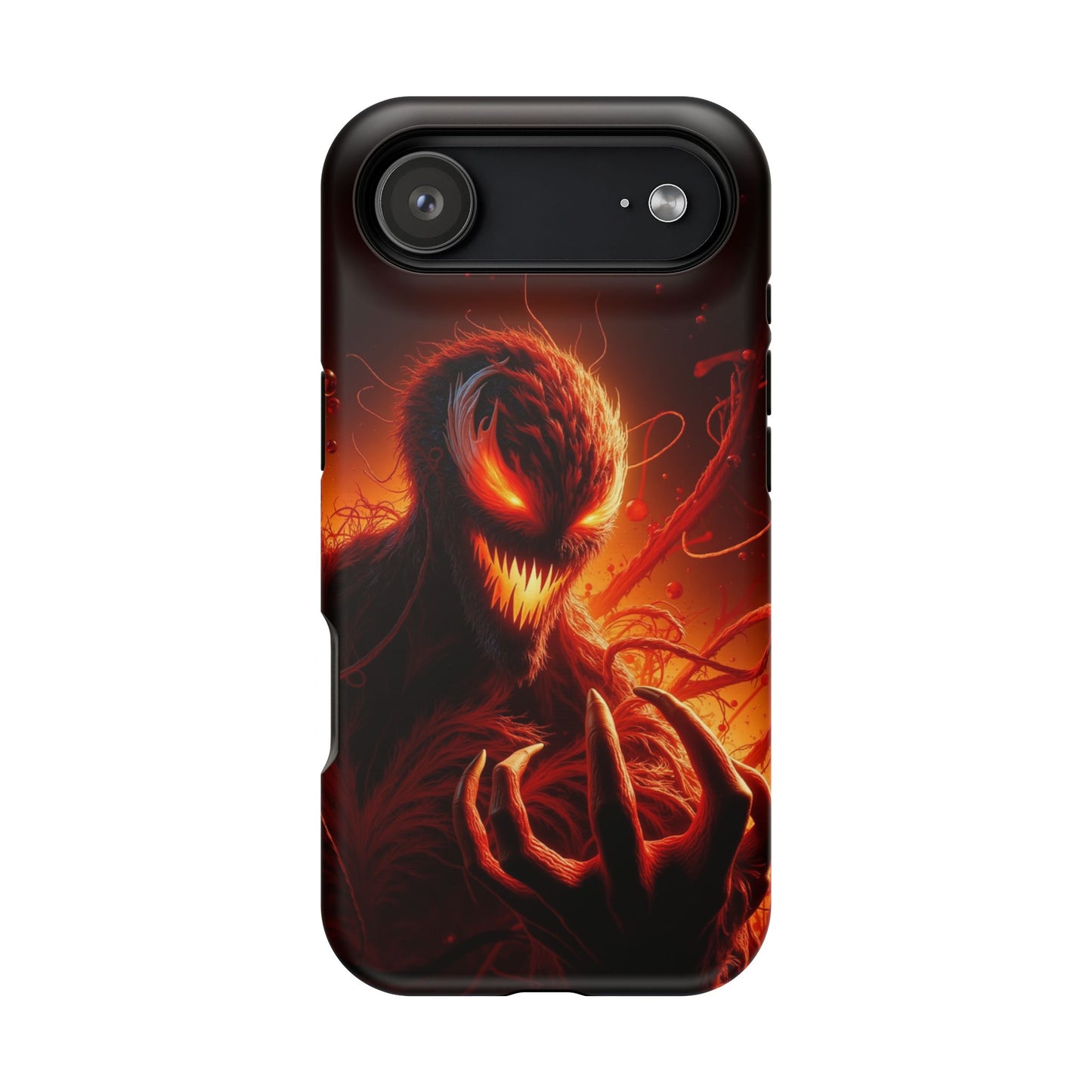 Fiery Alien Phone Case - Aesthetic iPhone Case | Sci-Fi Art Design | Gifts for Him | Unique Phone Accessories