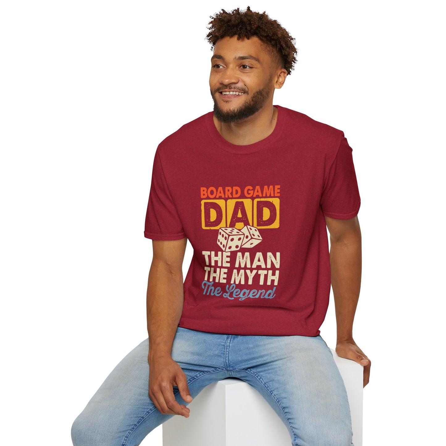 "Board Game Dad" Funny & Trendy Graphic Tee β Perfect Gift for Gamer Dads, Family Night Lovers & Game Night Champions