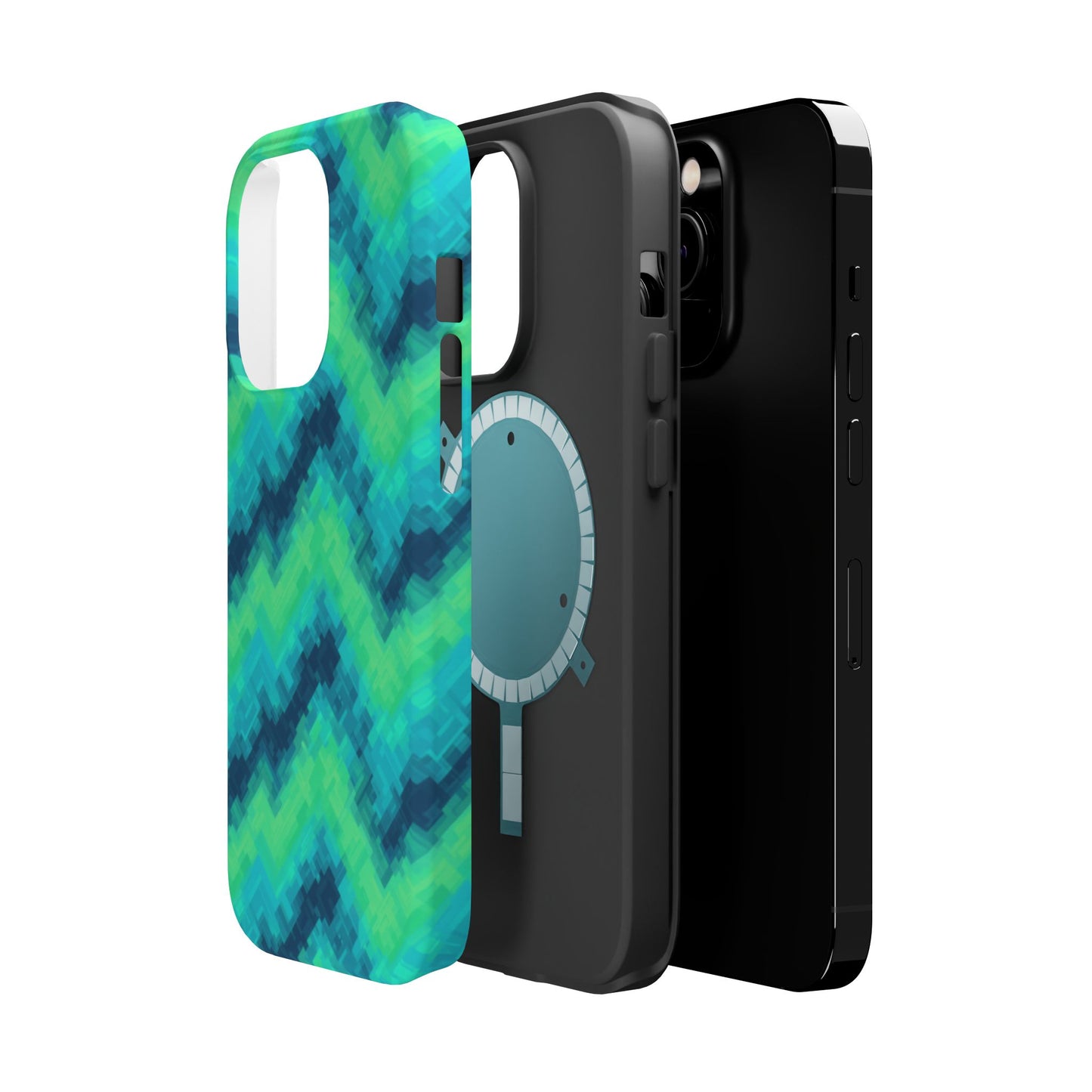 8-Bit Wave Phone Case for iPhone | Retro Pixel Art Slim Protective Cover